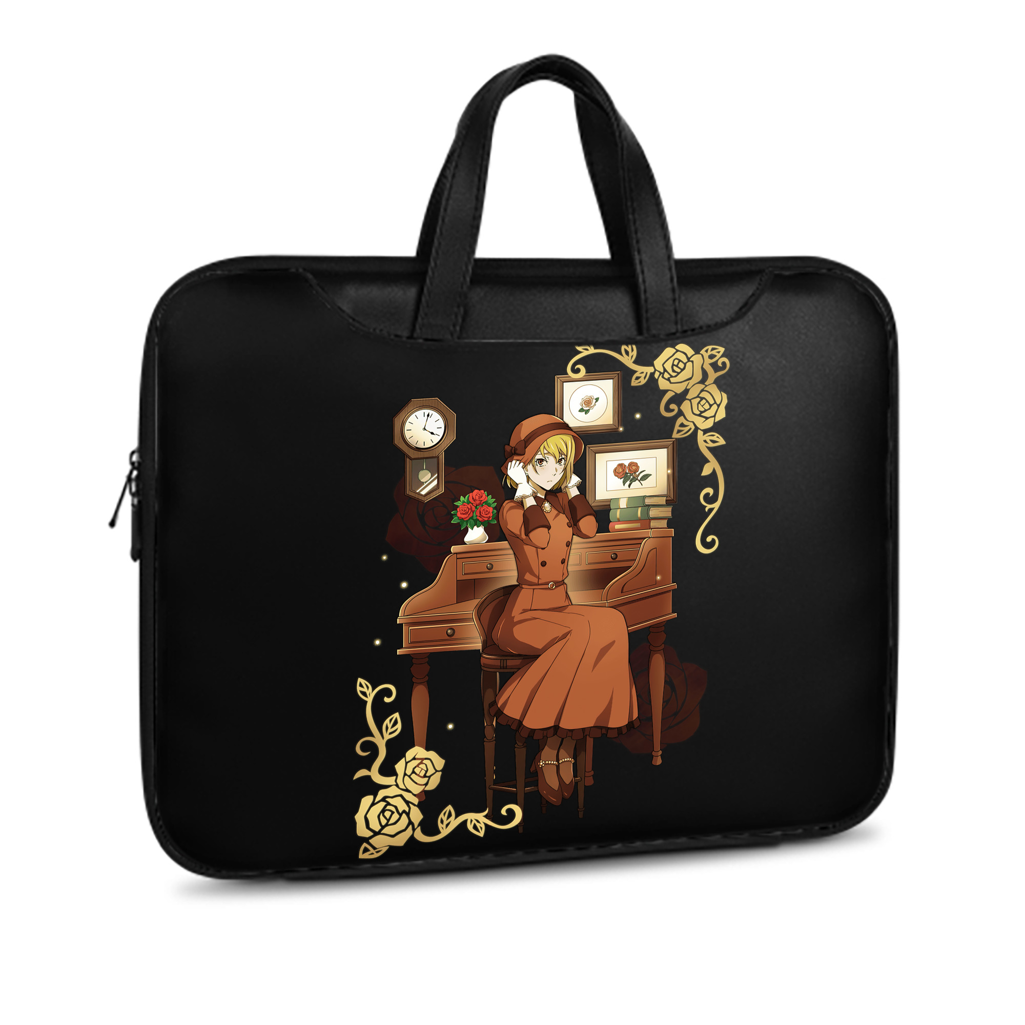 （画像用） 文豪ストレイドッグス Bungo Stray Dogs レザーラップトップバッグ　ノートパソコンケース