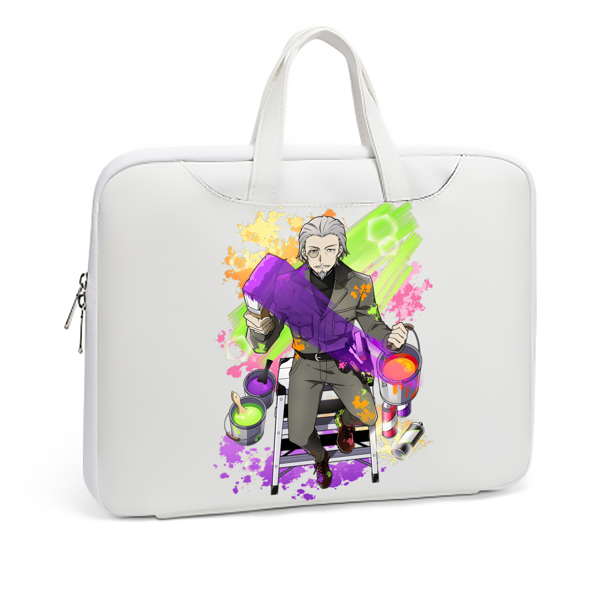（画像用） 文豪ストレイドッグス Bungo Stray Dogs レザーラップトップバッグ　ノートパソコンケース