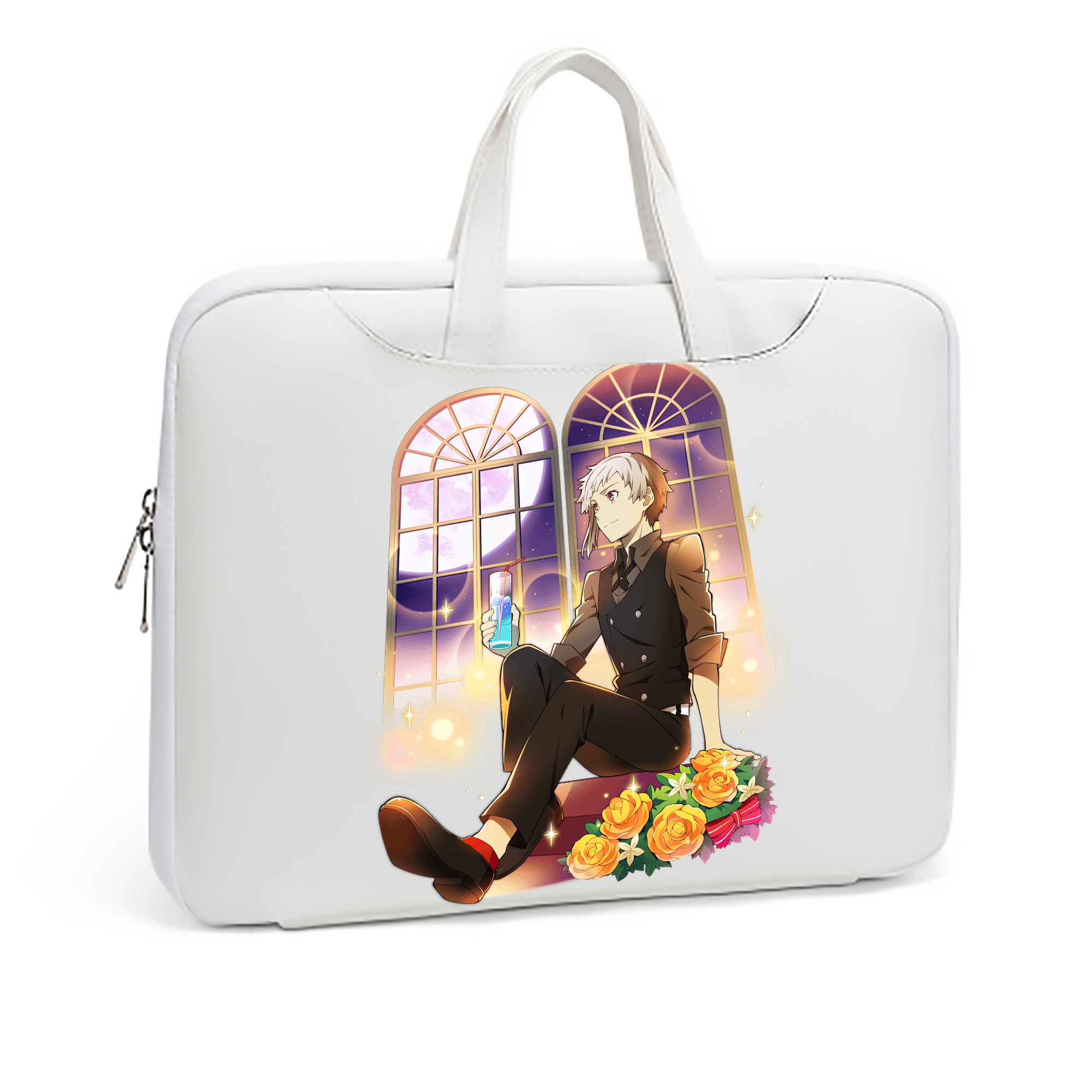 （画像用） 文豪ストレイドッグス Bungo Stray Dogs レザーラップトップバッグ　ノートパソコンケース
