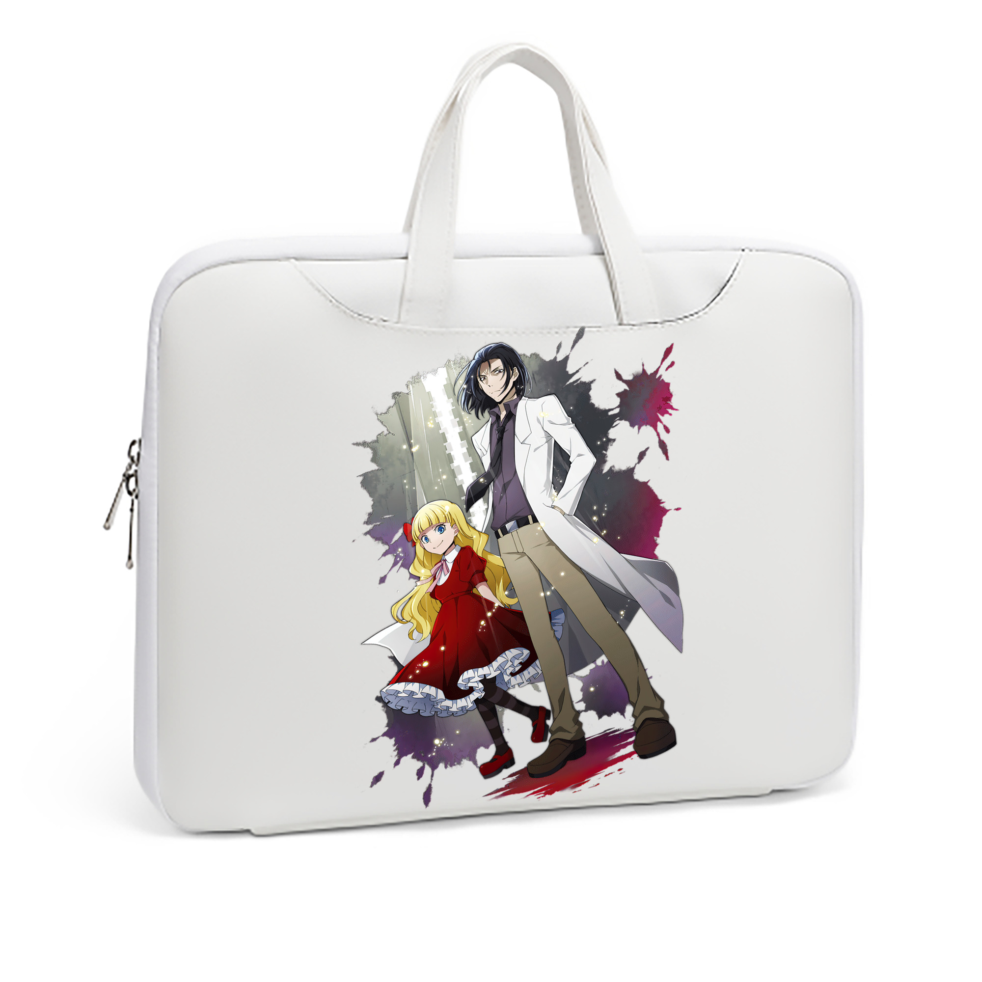 （画像用） 文豪ストレイドッグス Bungo Stray Dogs レザーラップトップバッグ　ノートパソコンケース