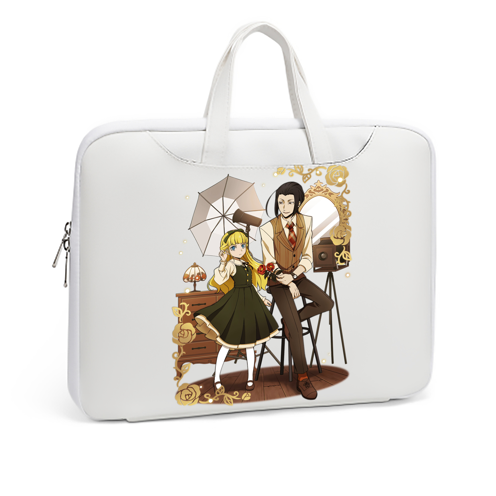 （画像用） 文豪ストレイドッグス Bungo Stray Dogs レザーラップトップバッグ　ノートパソコンケース