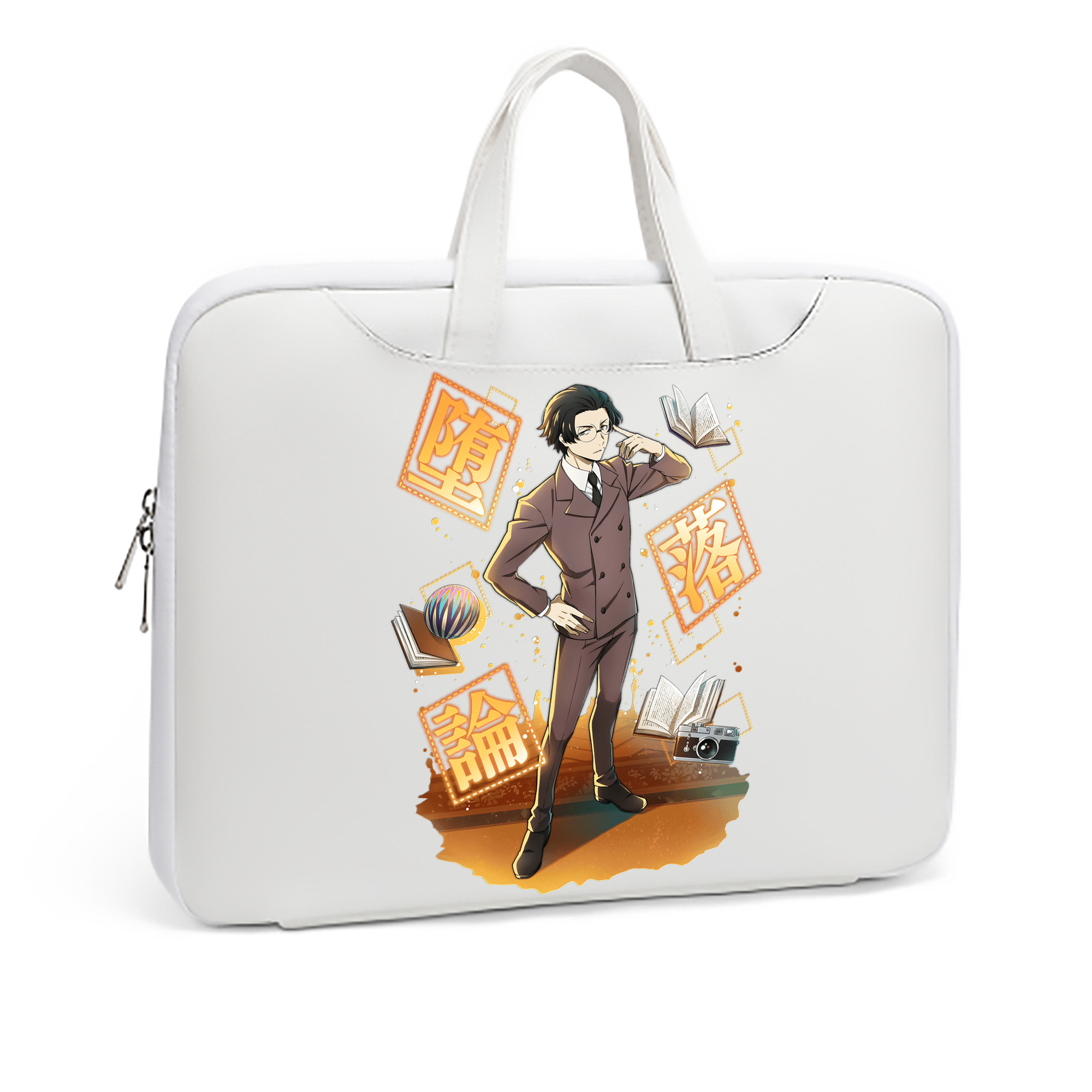 （画像用） 文豪ストレイドッグス Bungo Stray Dogs レザーラップトップバッグ　ノートパソコンケース