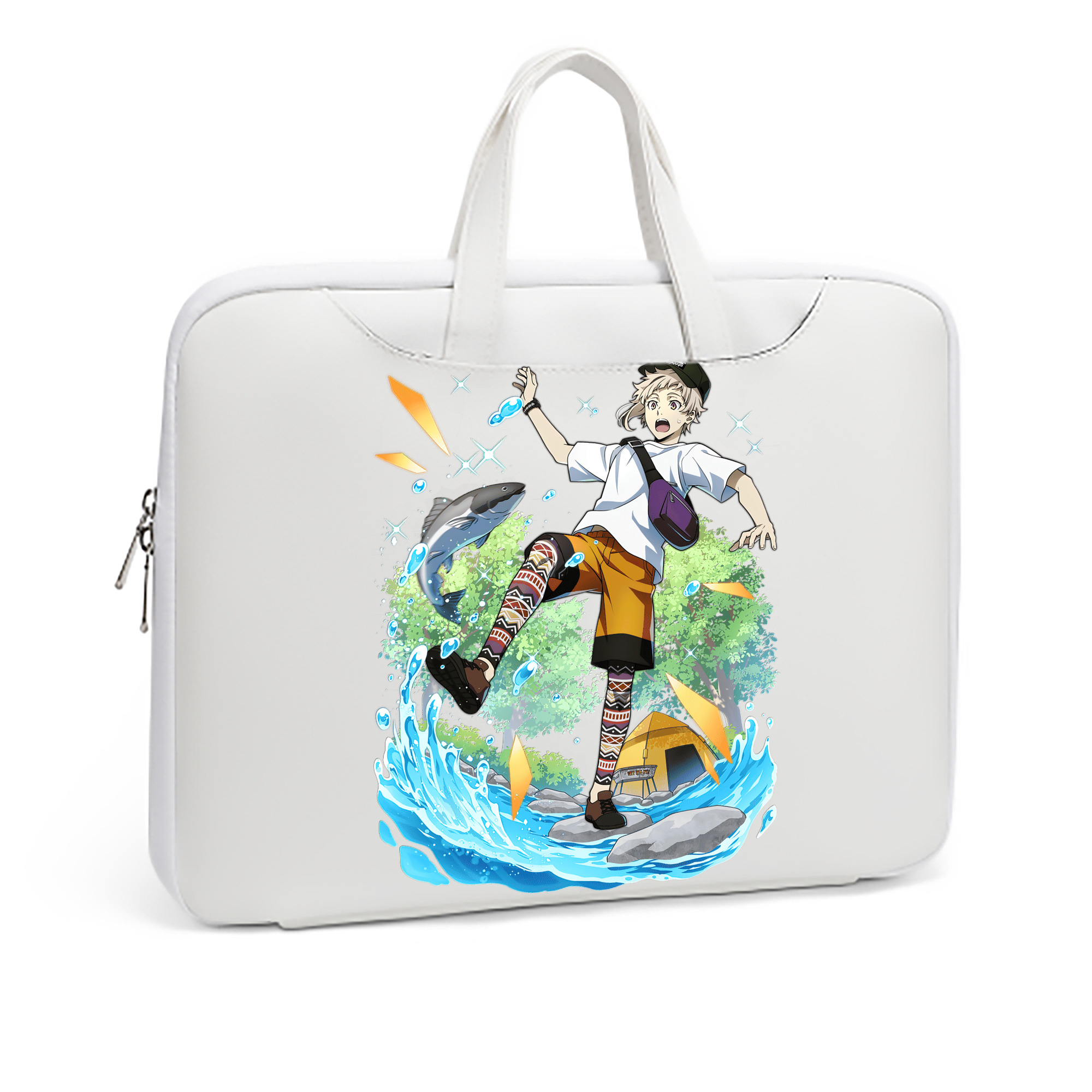 （画像用） 文豪ストレイドッグス Bungo Stray Dogs レザーラップトップバッグ　ノートパソコンケース