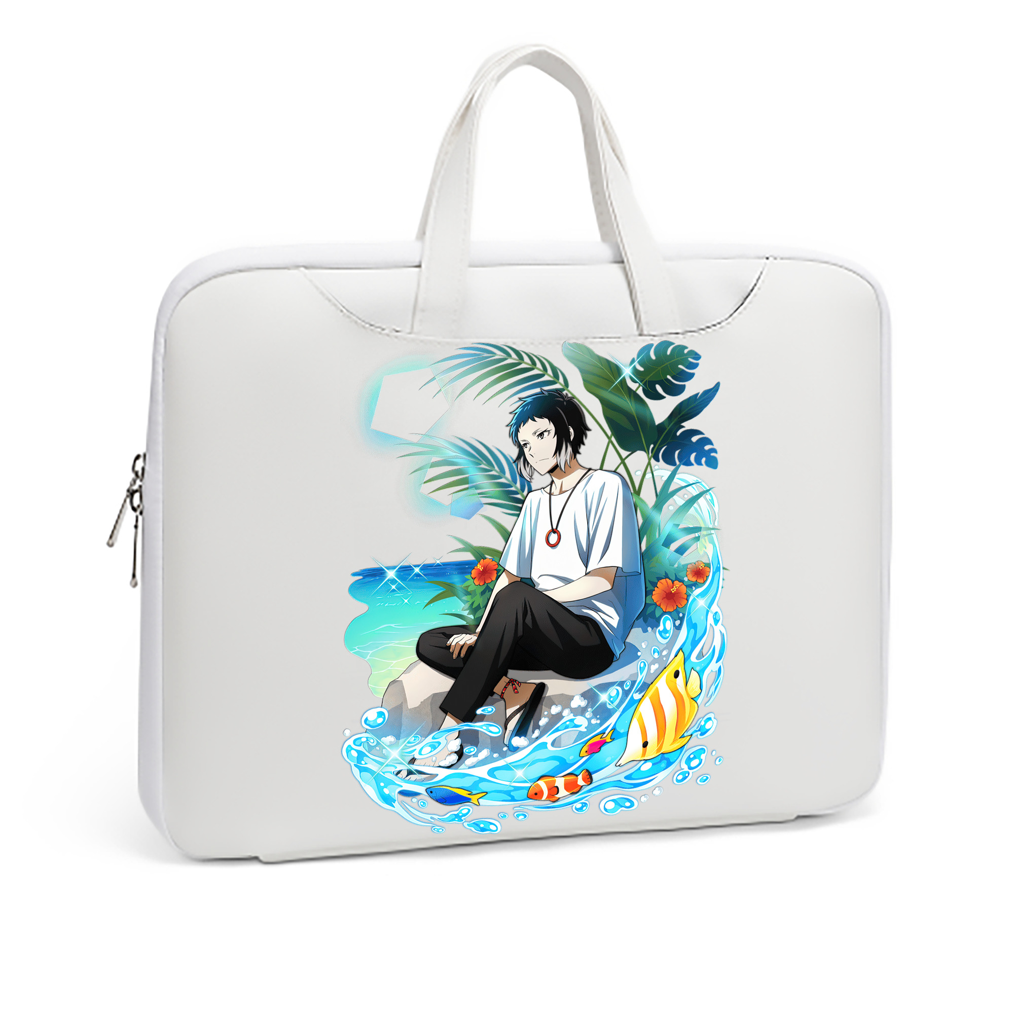 （画像用） 文豪ストレイドッグス Bungo Stray Dogs レザーラップトップバッグ　ノートパソコンケース