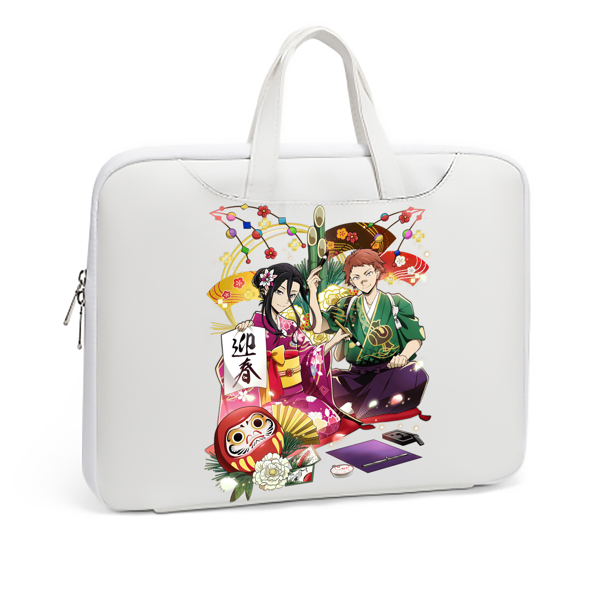 （画像用） 文豪ストレイドッグス Bungo Stray Dogs レザーラップトップバッグ　ノートパソコンケース