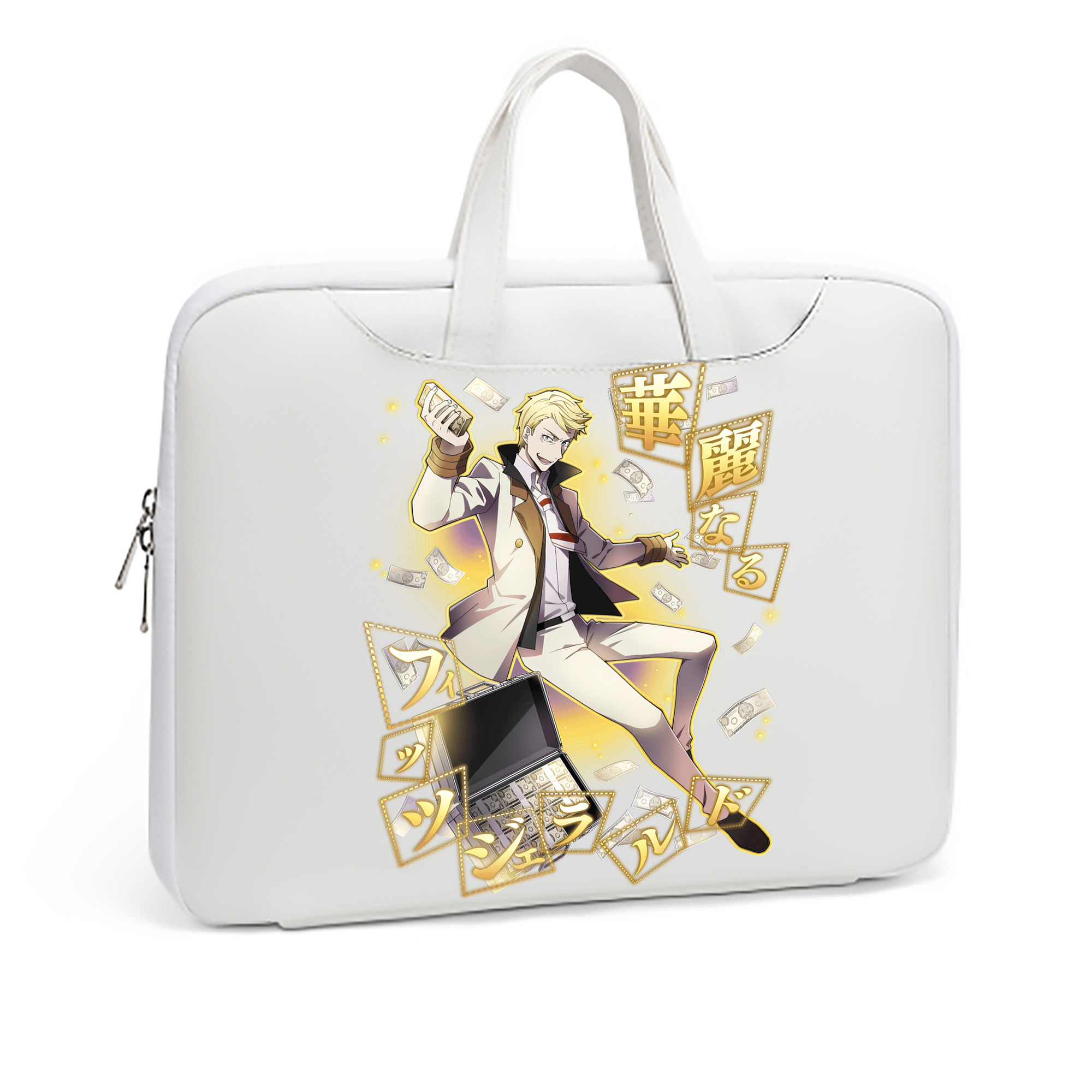 （画像用） 文豪ストレイドッグス Bungo Stray Dogs レザーラップトップバッグ　ノートパソコンケース