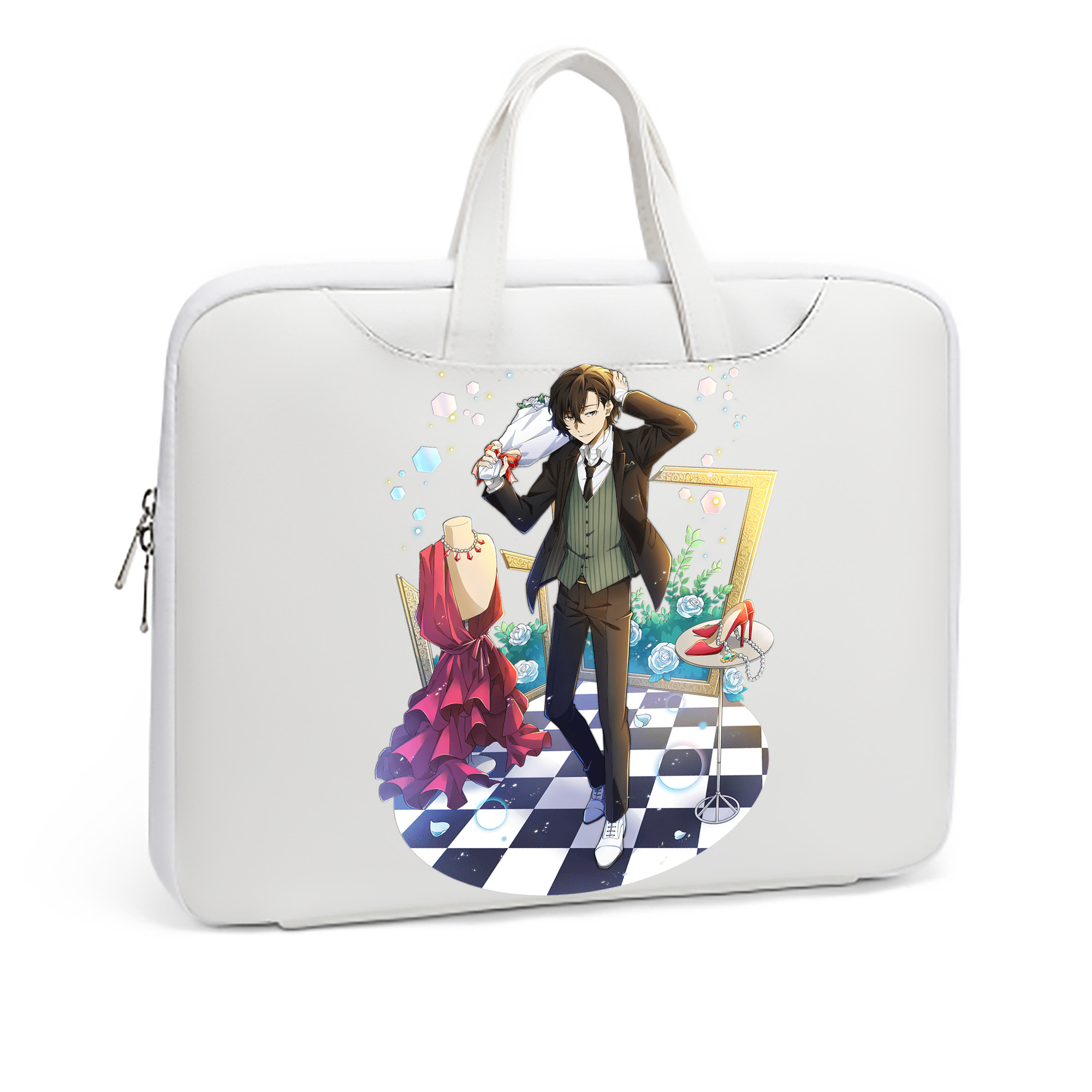 （画像用） 文豪ストレイドッグス Bungo Stray Dogs レザーラップトップバッグ　ノートパソコンケース
