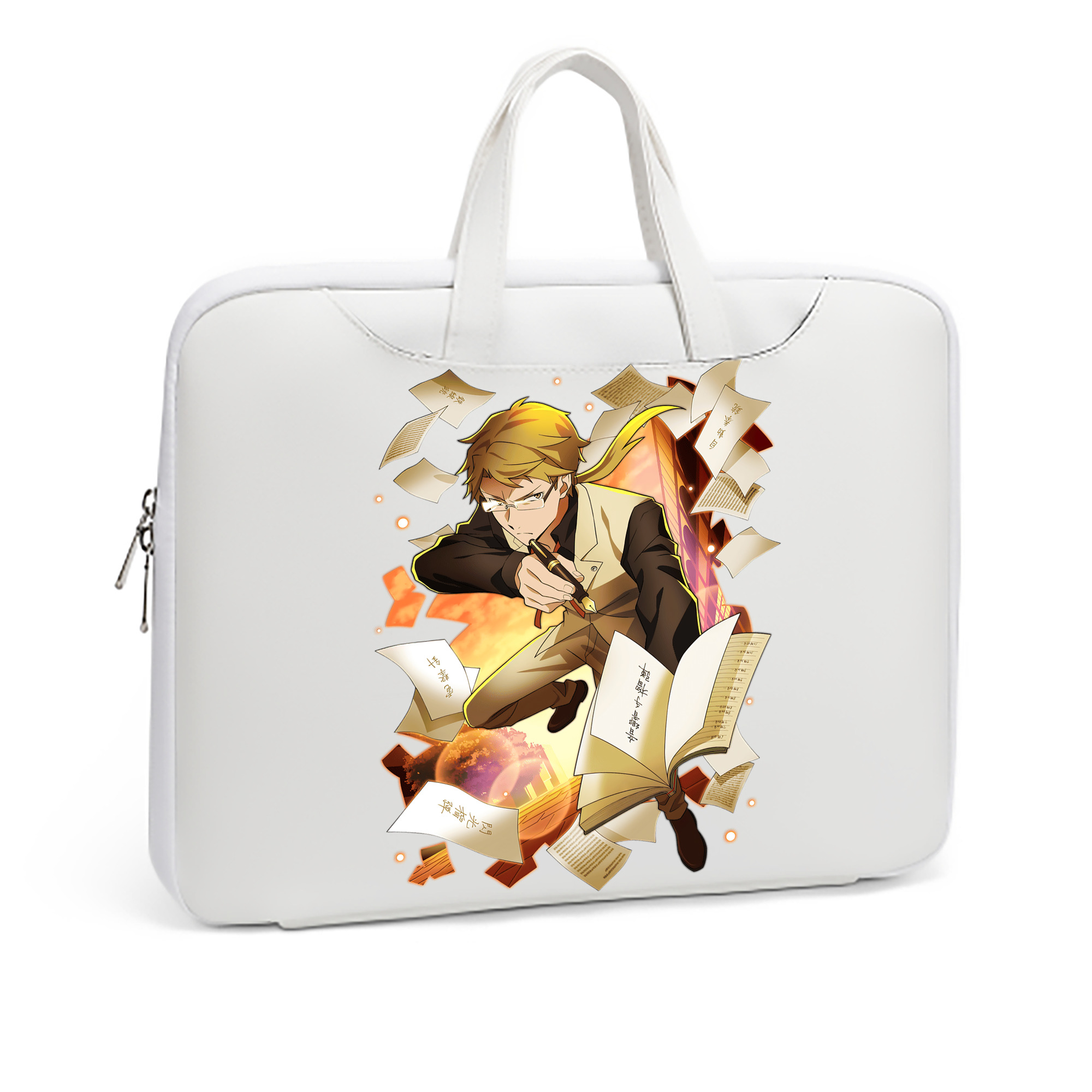 （画像用） 文豪ストレイドッグス Bungo Stray Dogs レザーラップトップバッグ　ノートパソコンケース