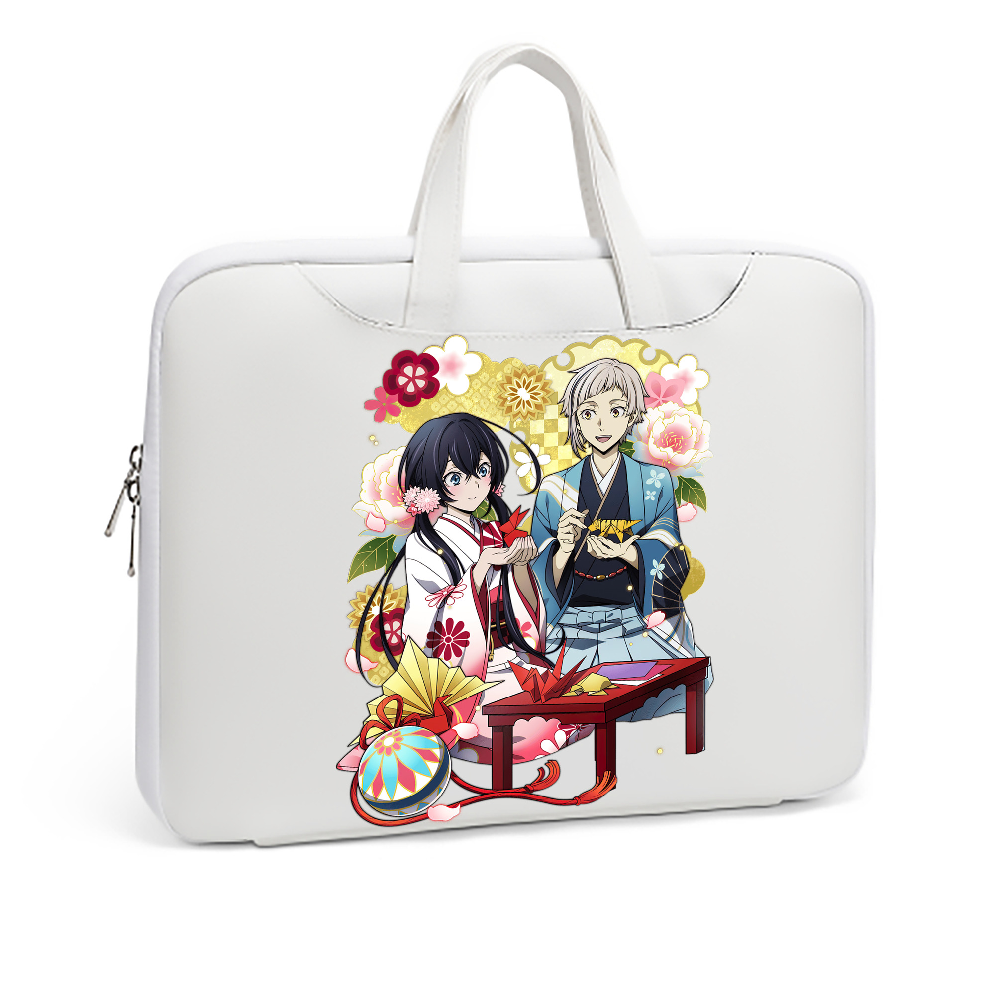 （画像用） 文豪ストレイドッグス Bungo Stray Dogs レザーラップトップバッグ　ノートパソコンケース