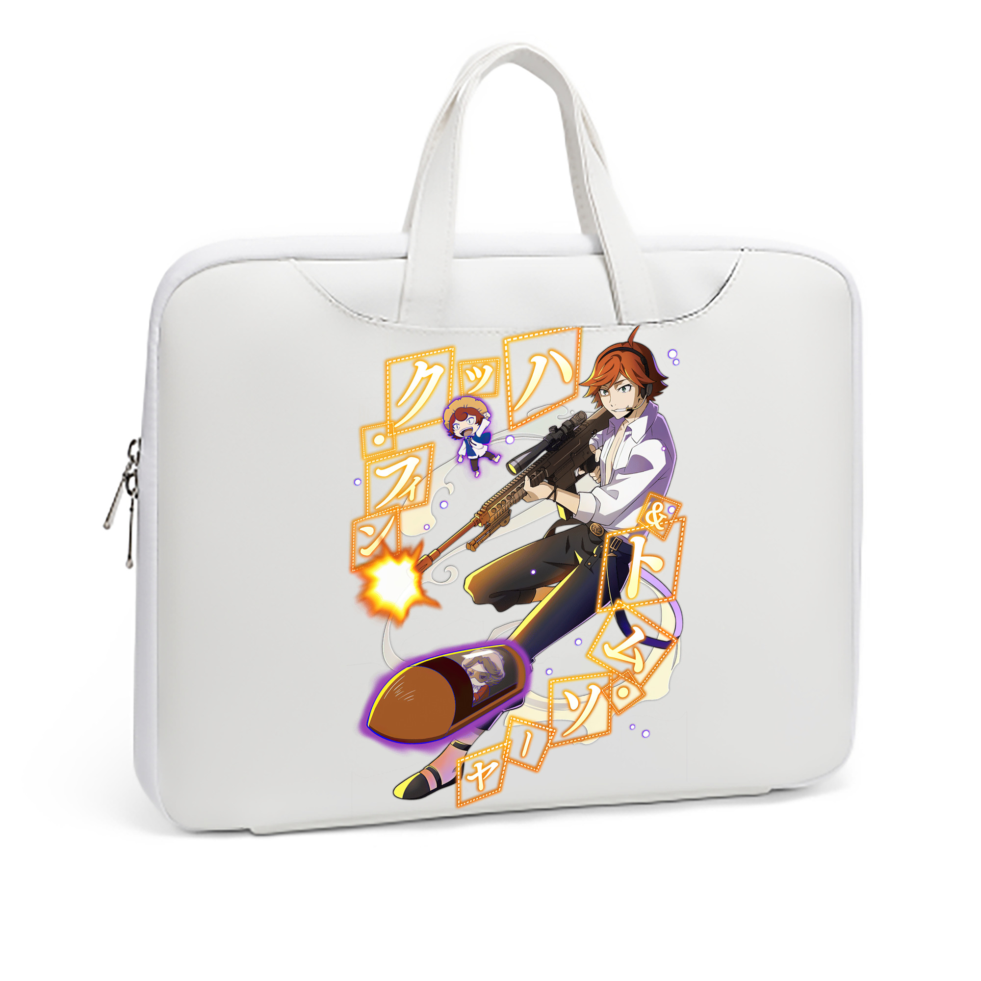 （画像用） 文豪ストレイドッグス Bungo Stray Dogs レザーラップトップバッグ　ノートパソコンケース