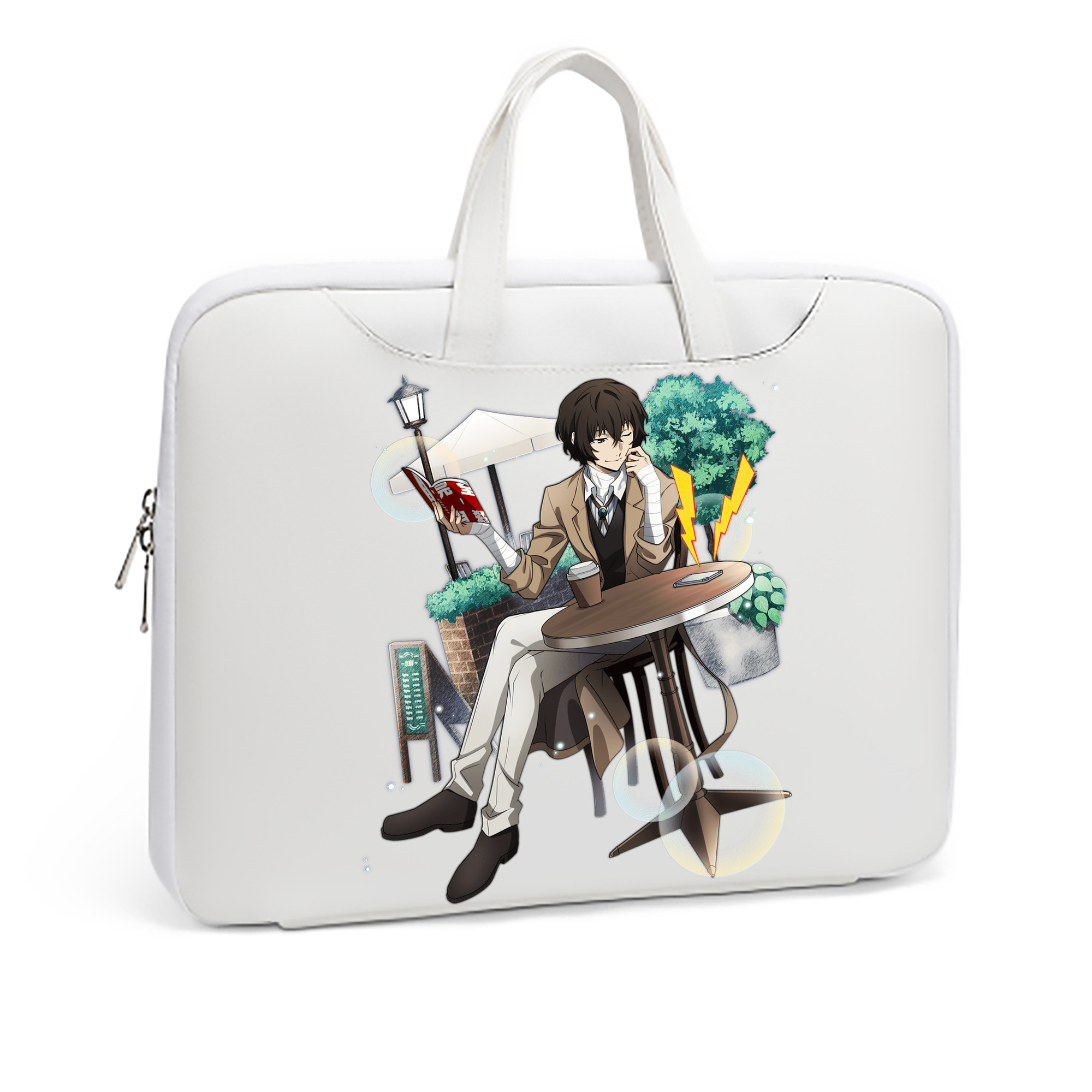 （画像用） 文豪ストレイドッグス Bungo Stray Dogs レザーラップトップバッグ　ノートパソコンケース