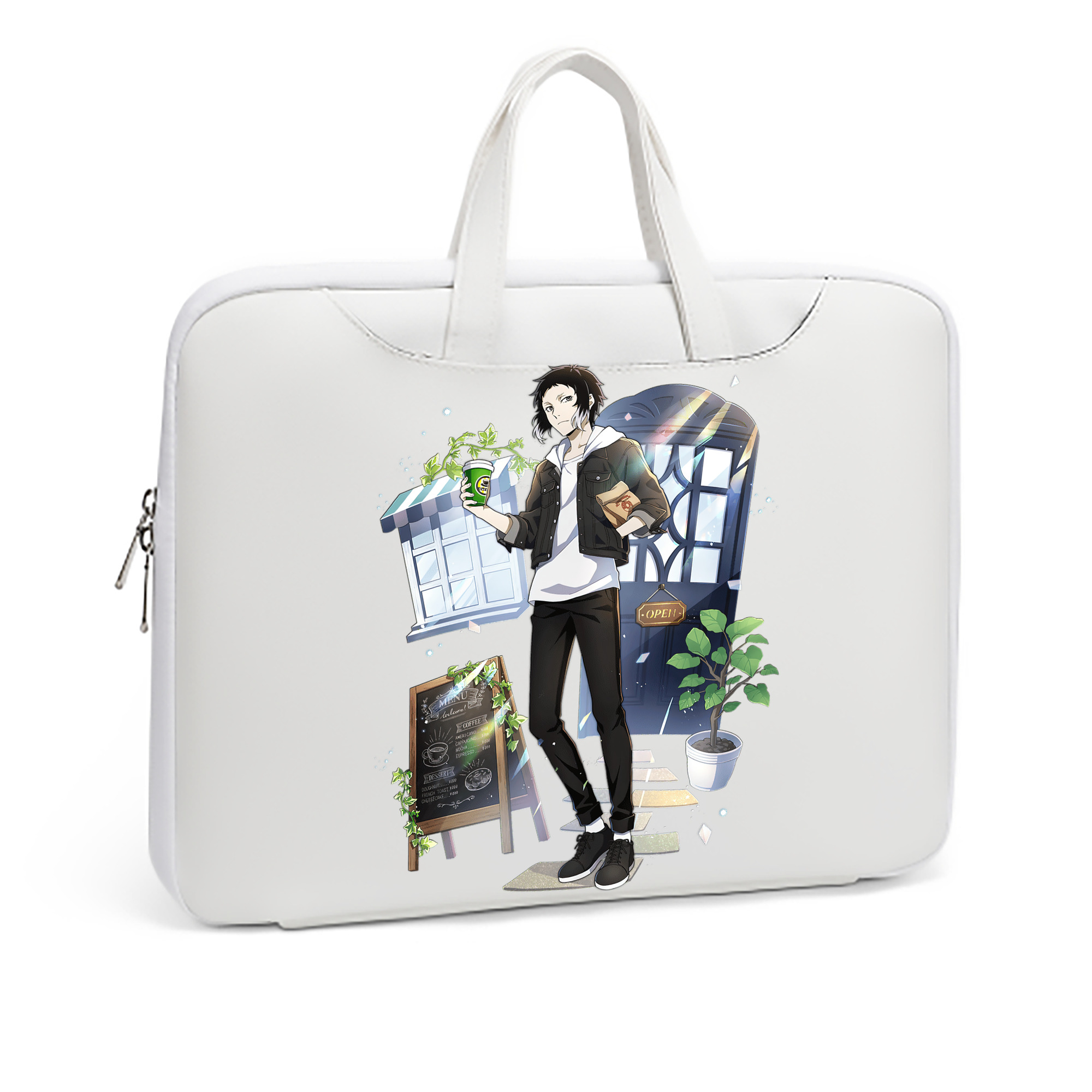 （画像用） 文豪ストレイドッグス Bungo Stray Dogs レザーラップトップバッグ　ノートパソコンケース