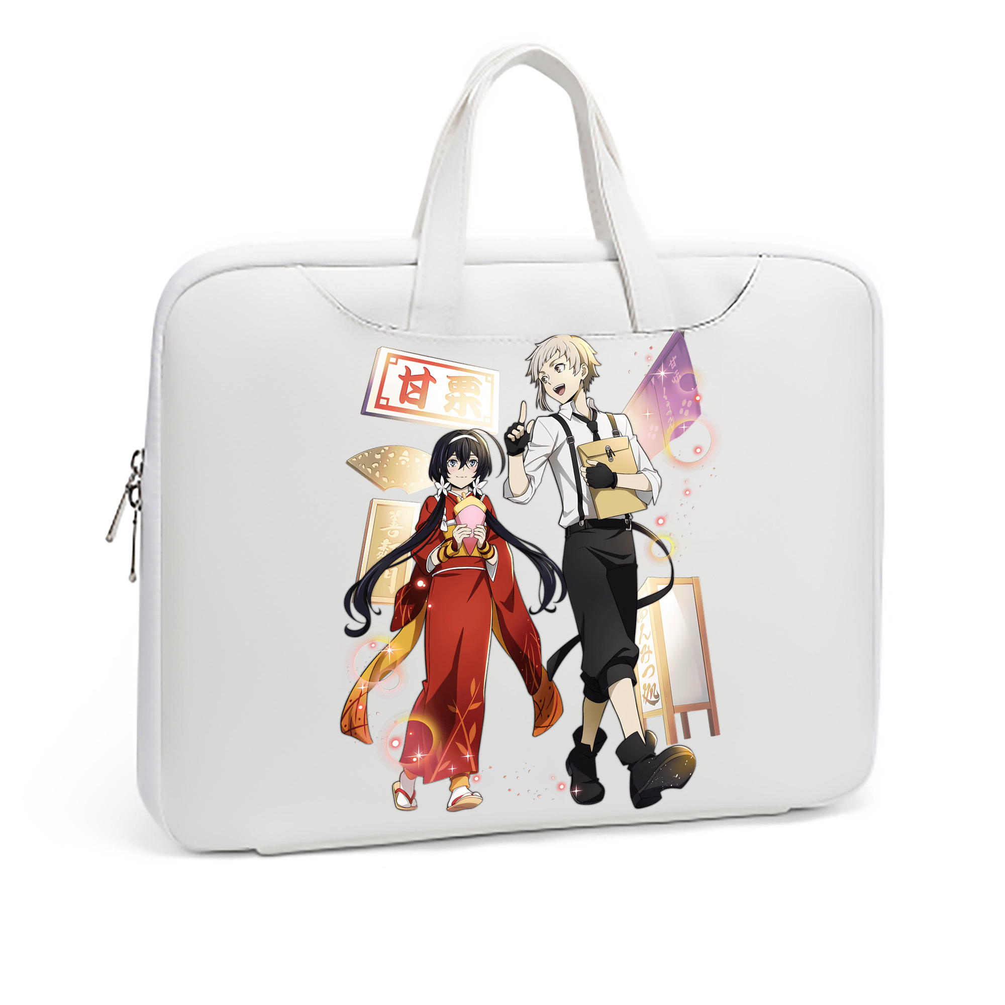 （画像用） 文豪ストレイドッグス Bungo Stray Dogs レザーラップトップバッグ　ノートパソコンケース