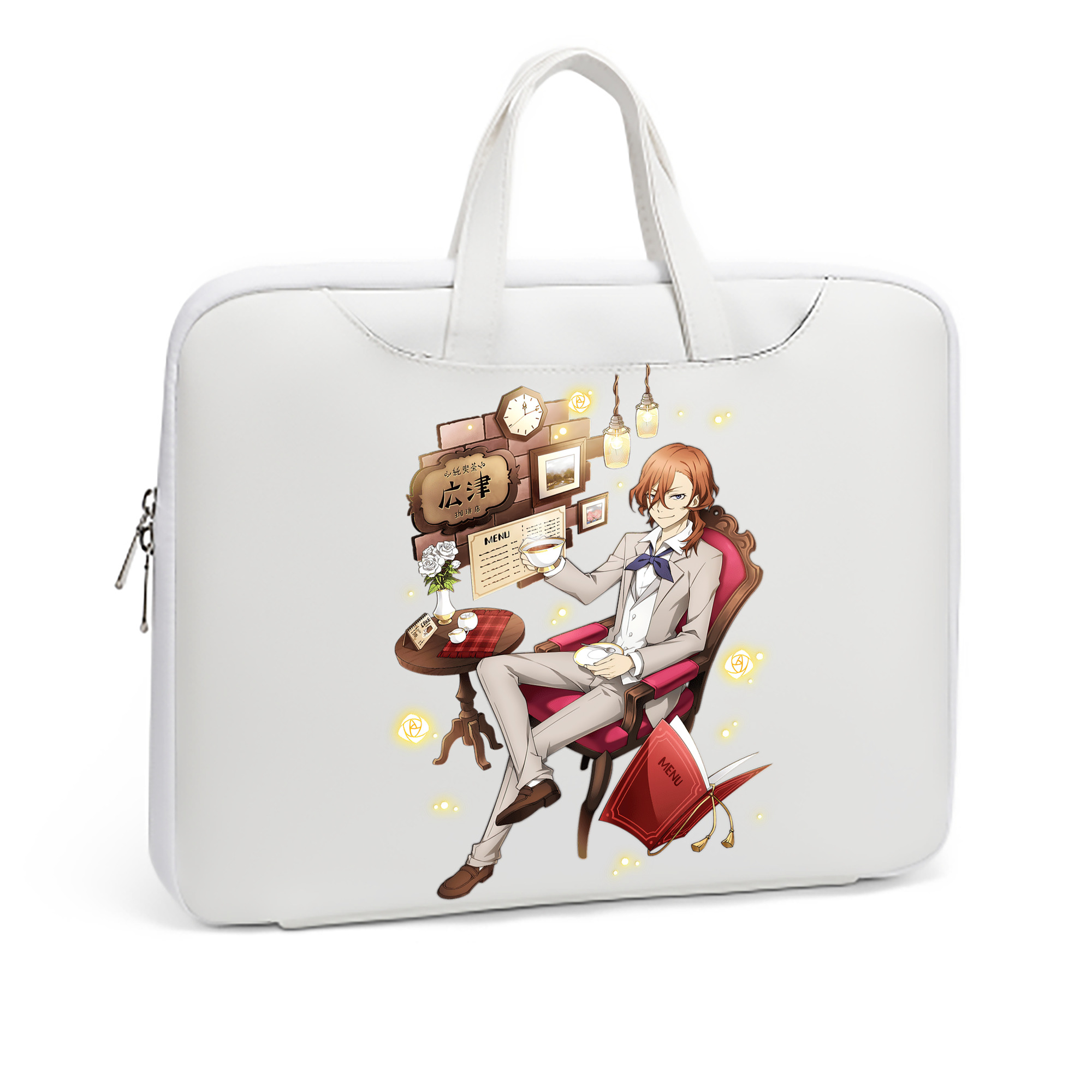 （画像用） 文豪ストレイドッグス Bungo Stray Dogs レザーラップトップバッグ　ノートパソコンケース