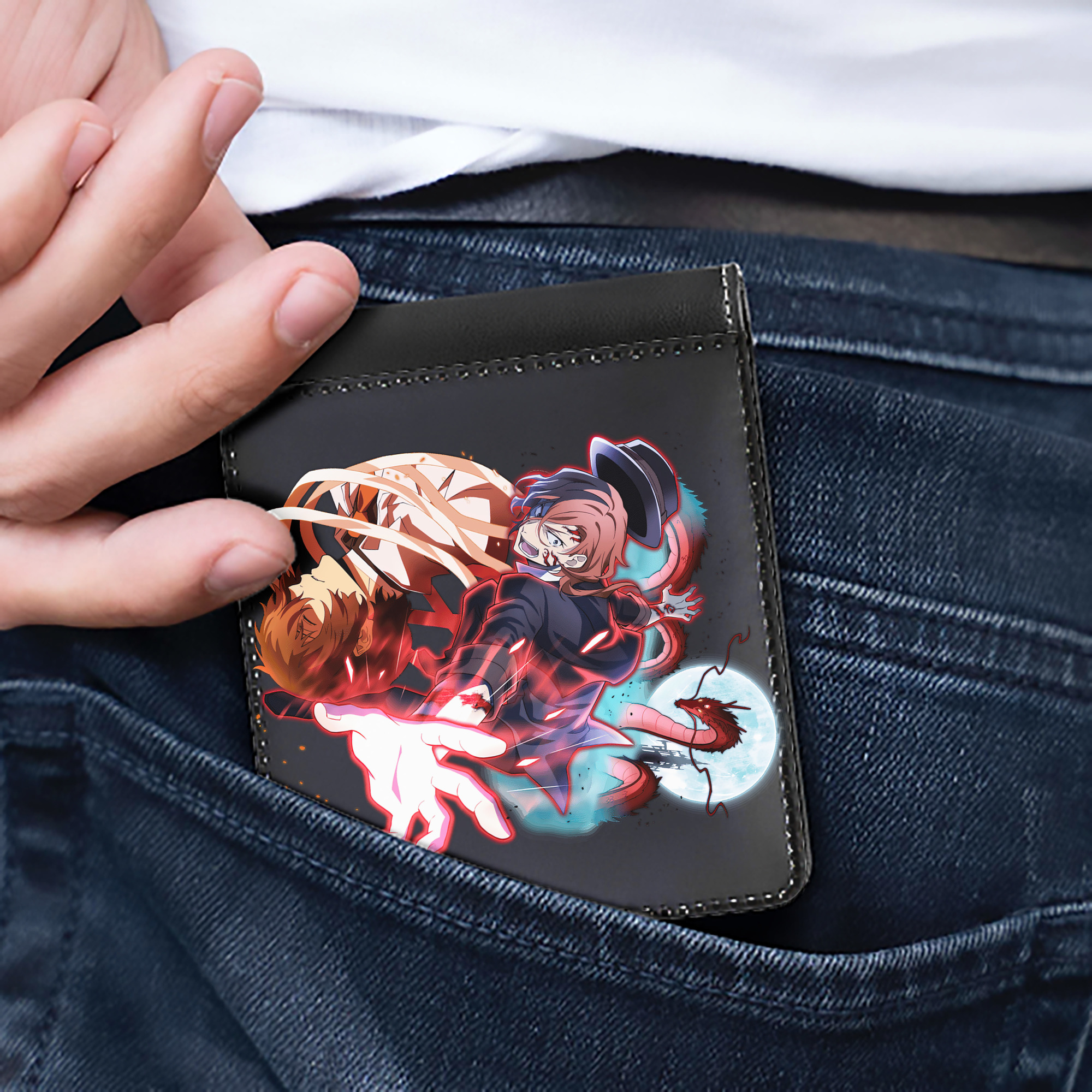（画像用） 文豪ストレイドッグス Bungo Stray Dogs 二つ折り革財布