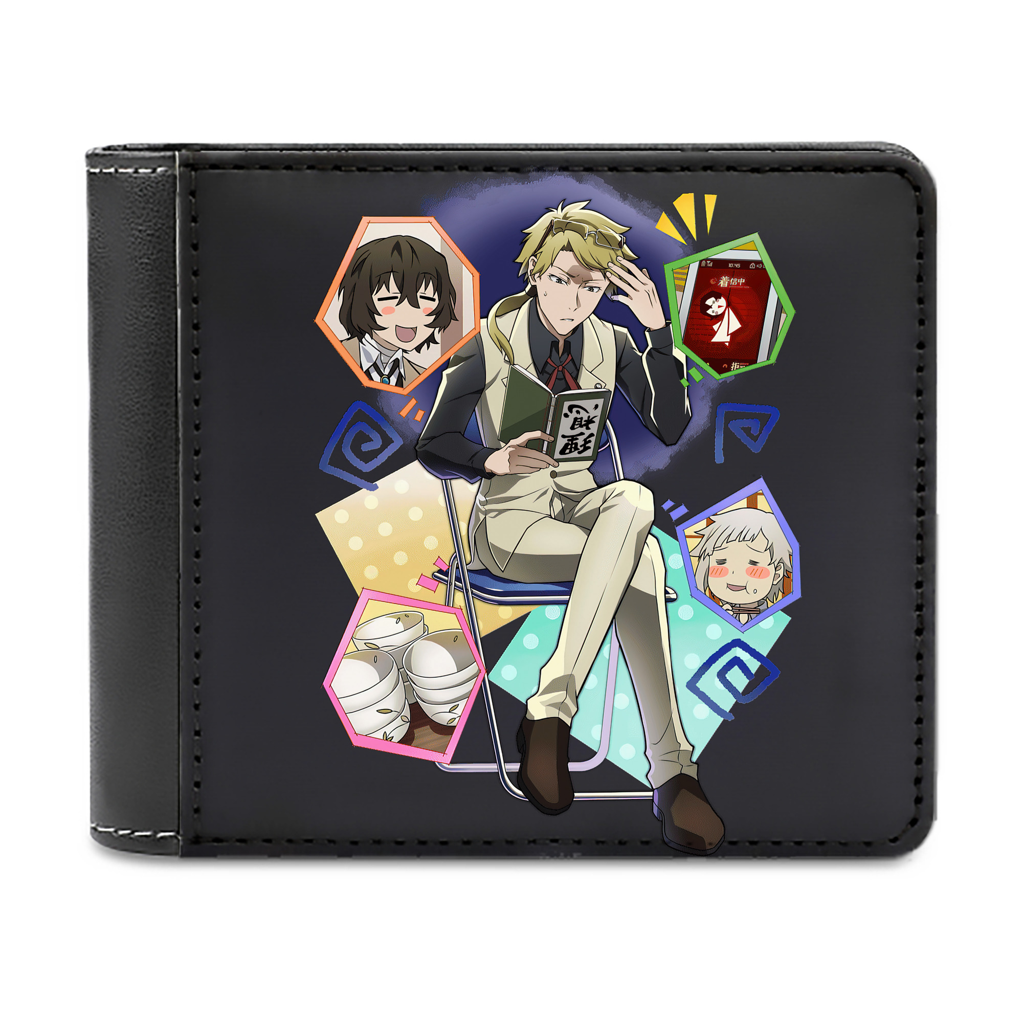 （画像用） 文豪ストレイドッグス Bungo Stray Dogs 二つ折り革財布