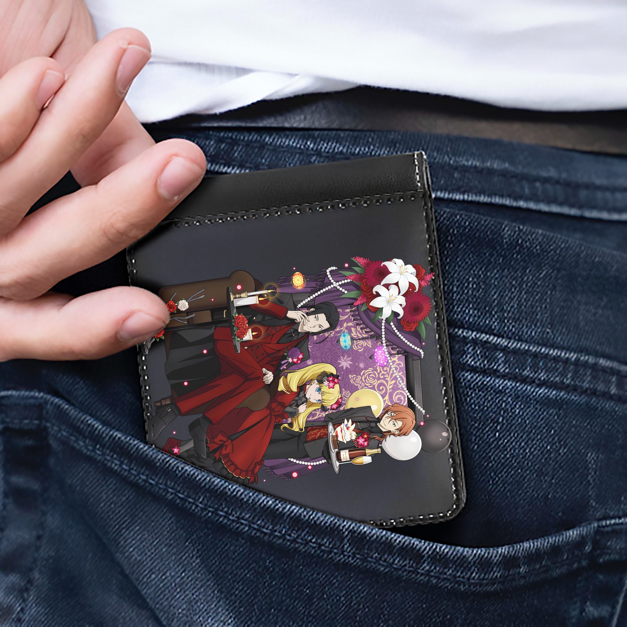（画像用） 文豪ストレイドッグス Bungo Stray Dogs 二つ折り革財布