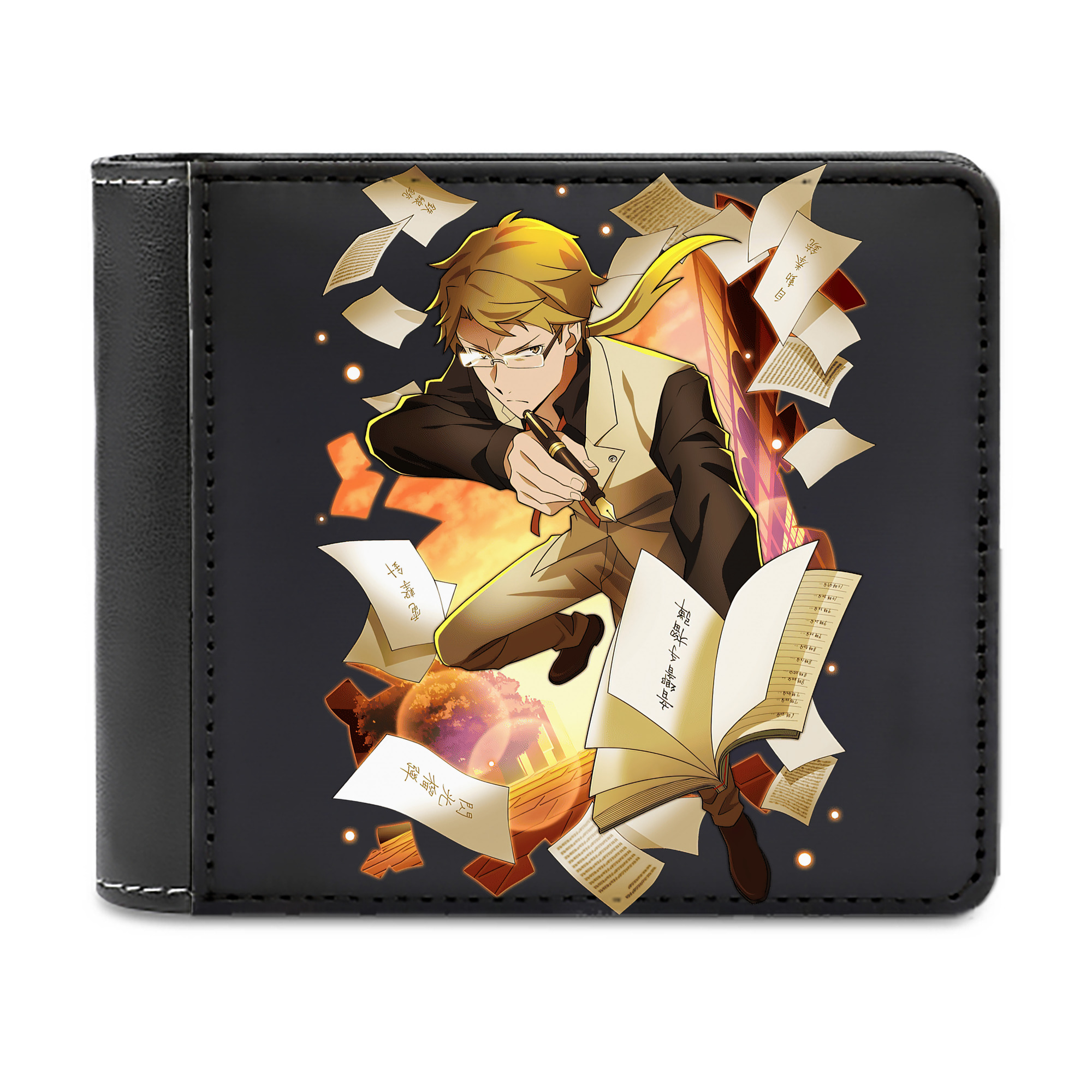 （画像用） 文豪ストレイドッグス Bungo Stray Dogs 二つ折り革財布