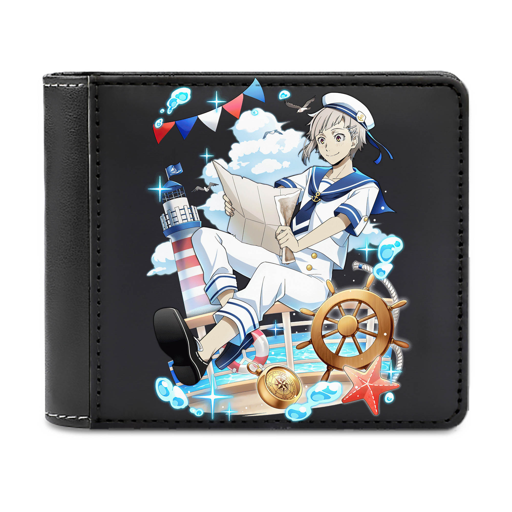 （画像用） 文豪ストレイドッグス Bungo Stray Dogs 二つ折り革財布
