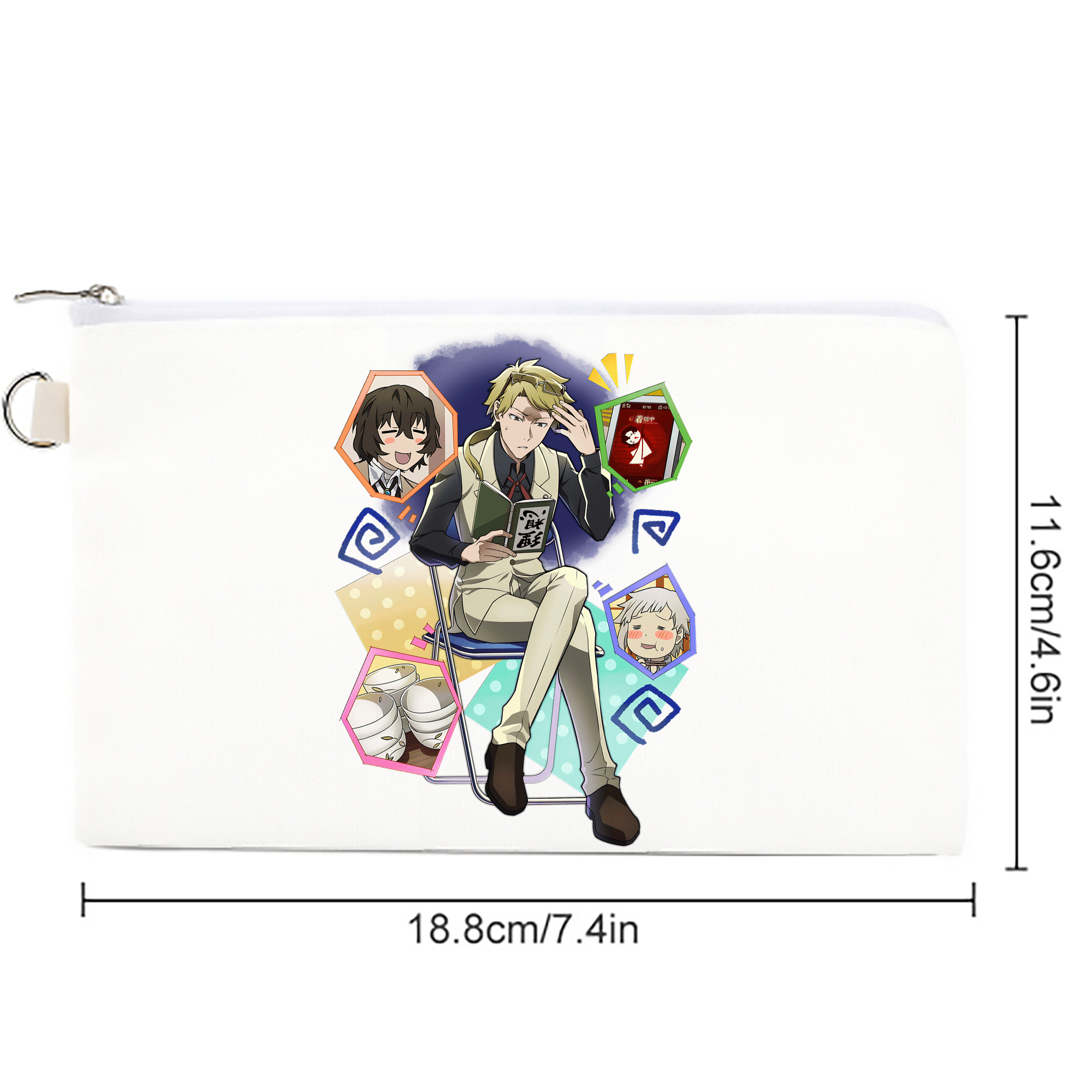 文豪ストレイドッグス Bungo Stray Dogs キャンバス生地ポーチ　小物入れ