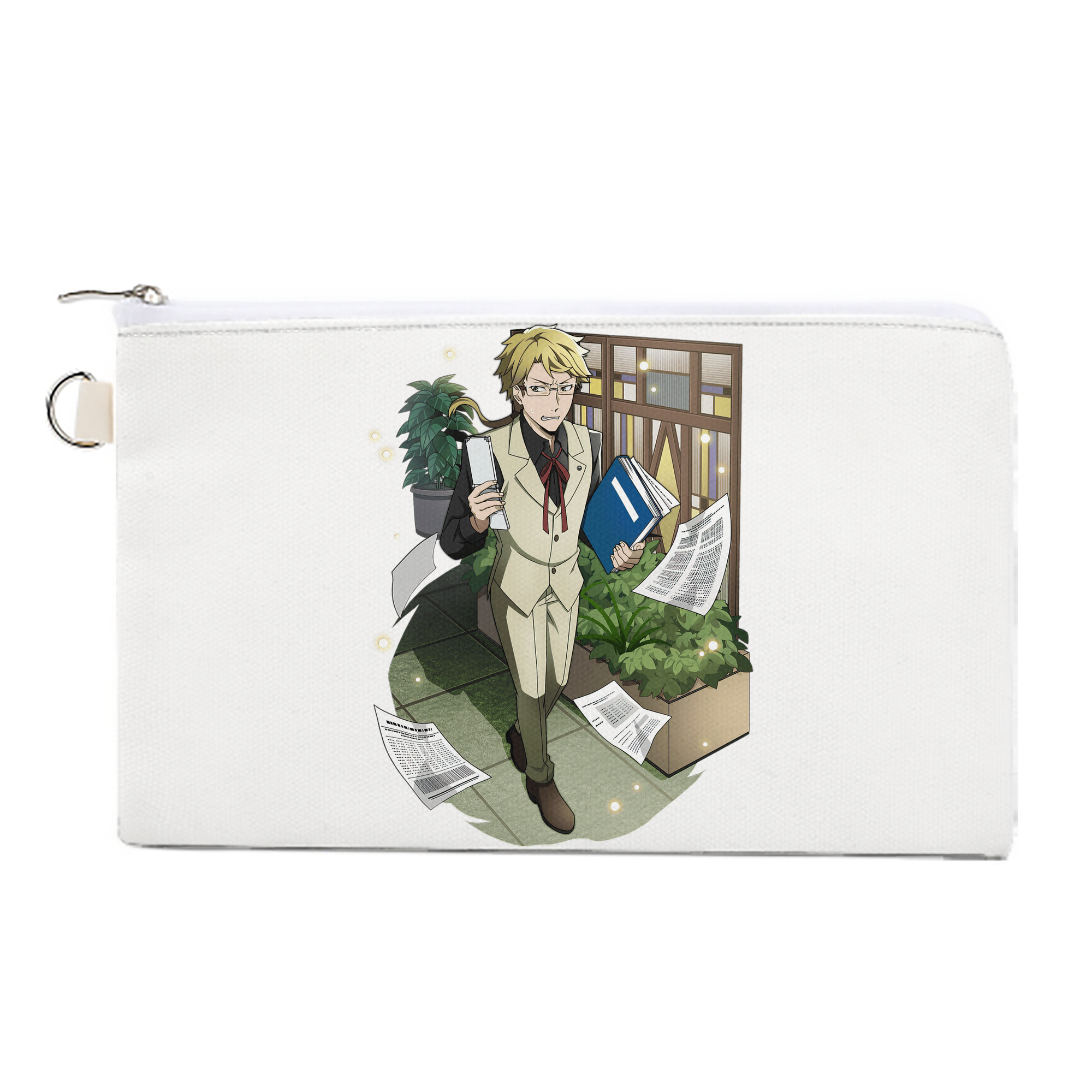 （画像用） 文豪ストレイドッグス Bungo Stray Dogs キャンバス生地ポーチ　小物入れ