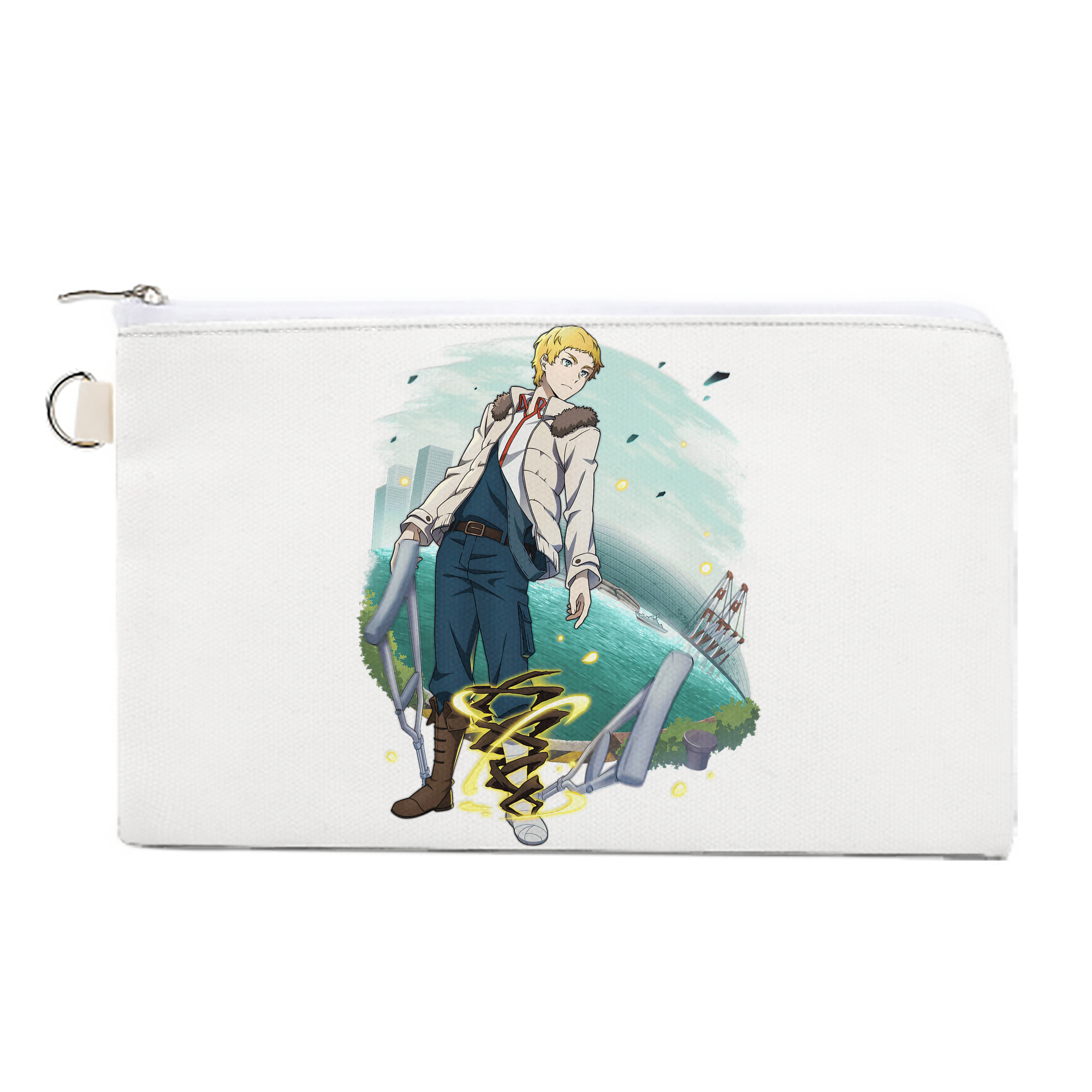 （画像用） 文豪ストレイドッグス Bungo Stray Dogs キャンバス生地ポーチ　小物入れ