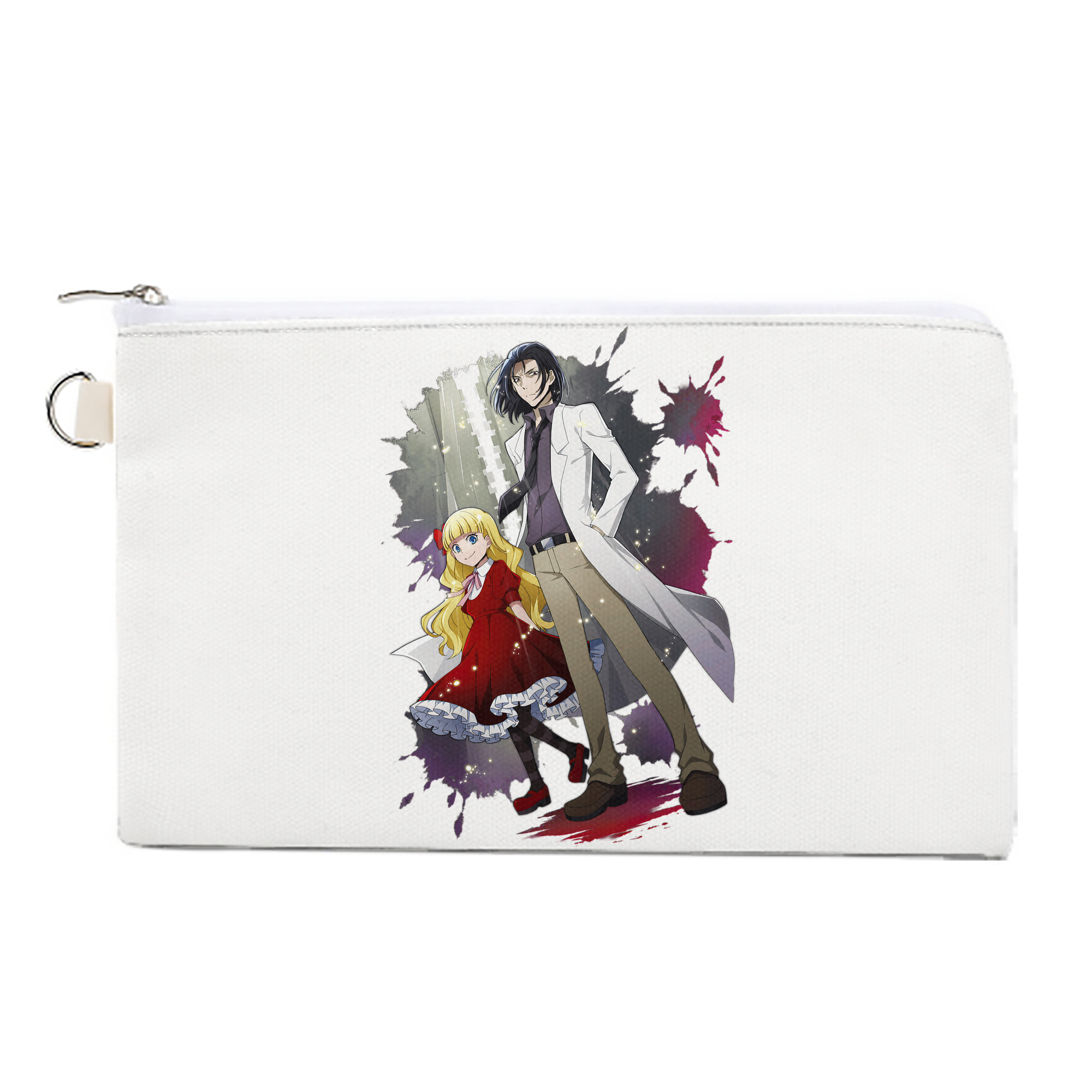 （画像用） 文豪ストレイドッグス Bungo Stray Dogs キャンバス生地ポーチ　小物入れ