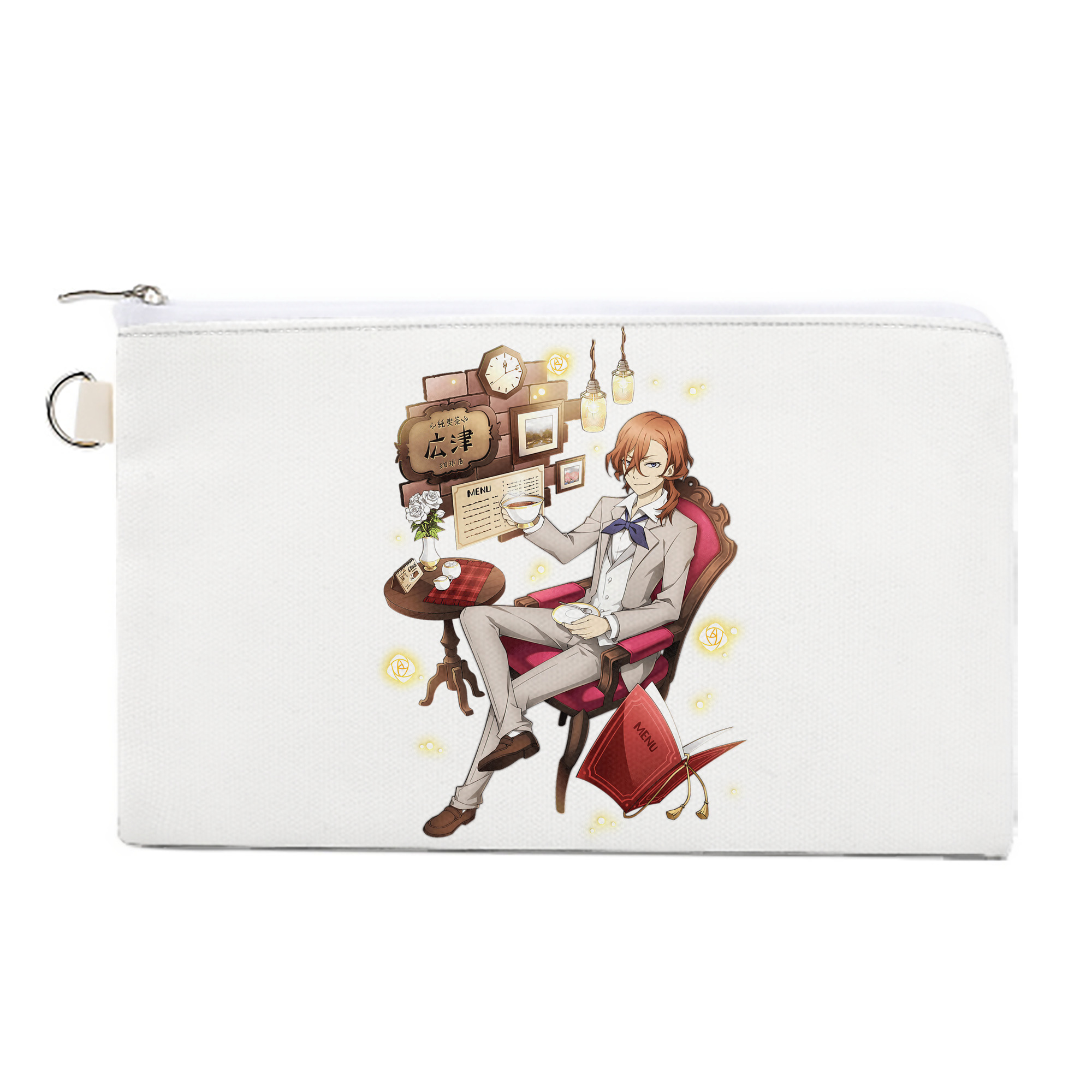 （画像用） 文豪ストレイドッグス Bungo Stray Dogs キャンバス生地ポーチ　小物入れ