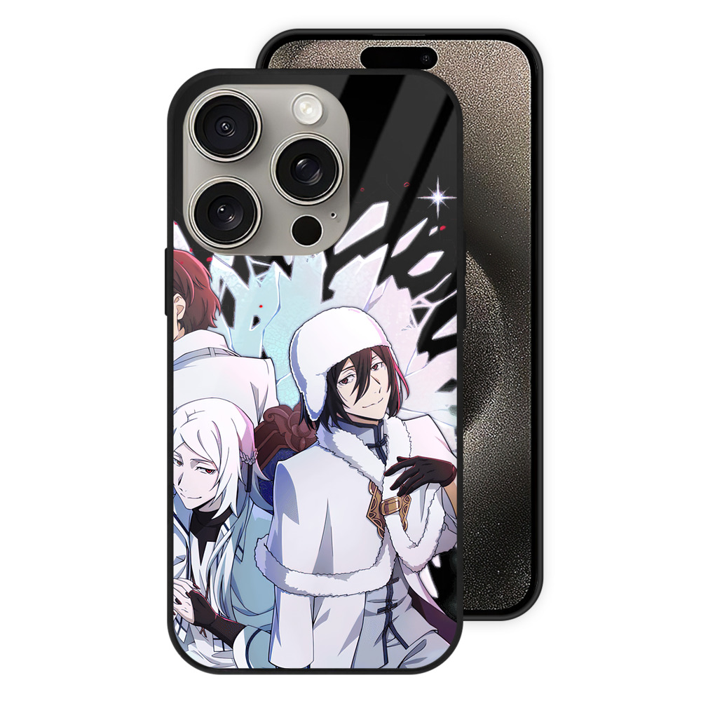 （画像用） 文豪ストレイドッグス Bungo Stray Dogs 【iPhone15Pro対応】スマホケース 耐衝撃＆黄変防止 背面ガラス