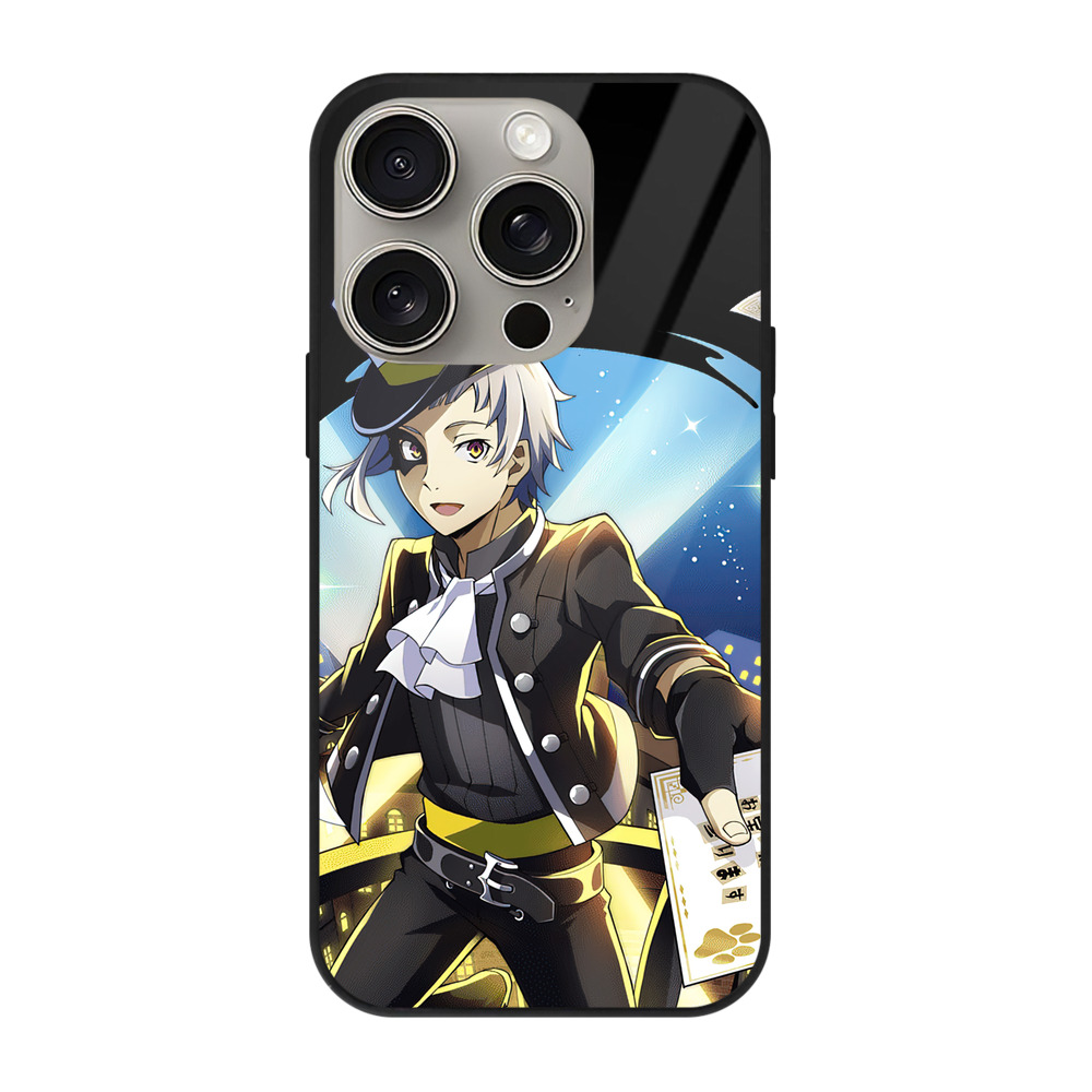 （画像用） 文豪ストレイドッグス Bungo Stray Dogs 【iPhone15Pro対応】スマホケース 耐衝撃＆黄変防止 背面ガラス