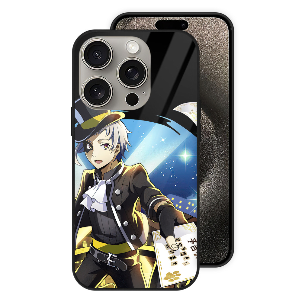 （画像用） 文豪ストレイドッグス Bungo Stray Dogs 【iPhone15Pro対応】スマホケース 耐衝撃＆黄変防止 背面ガラス