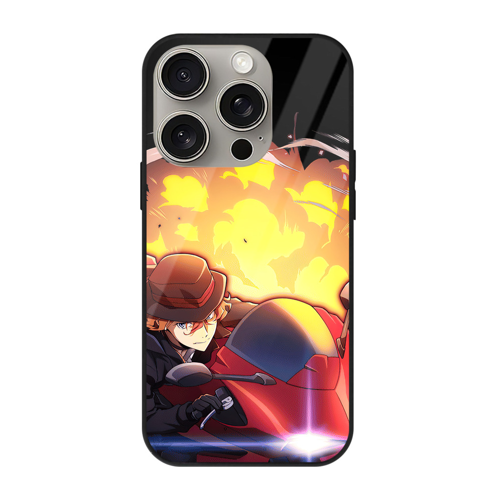 （画像用） 文豪ストレイドッグス Bungo Stray Dogs 【iPhone15Pro対応】スマホケース 耐衝撃＆黄変防止 背面ガラス