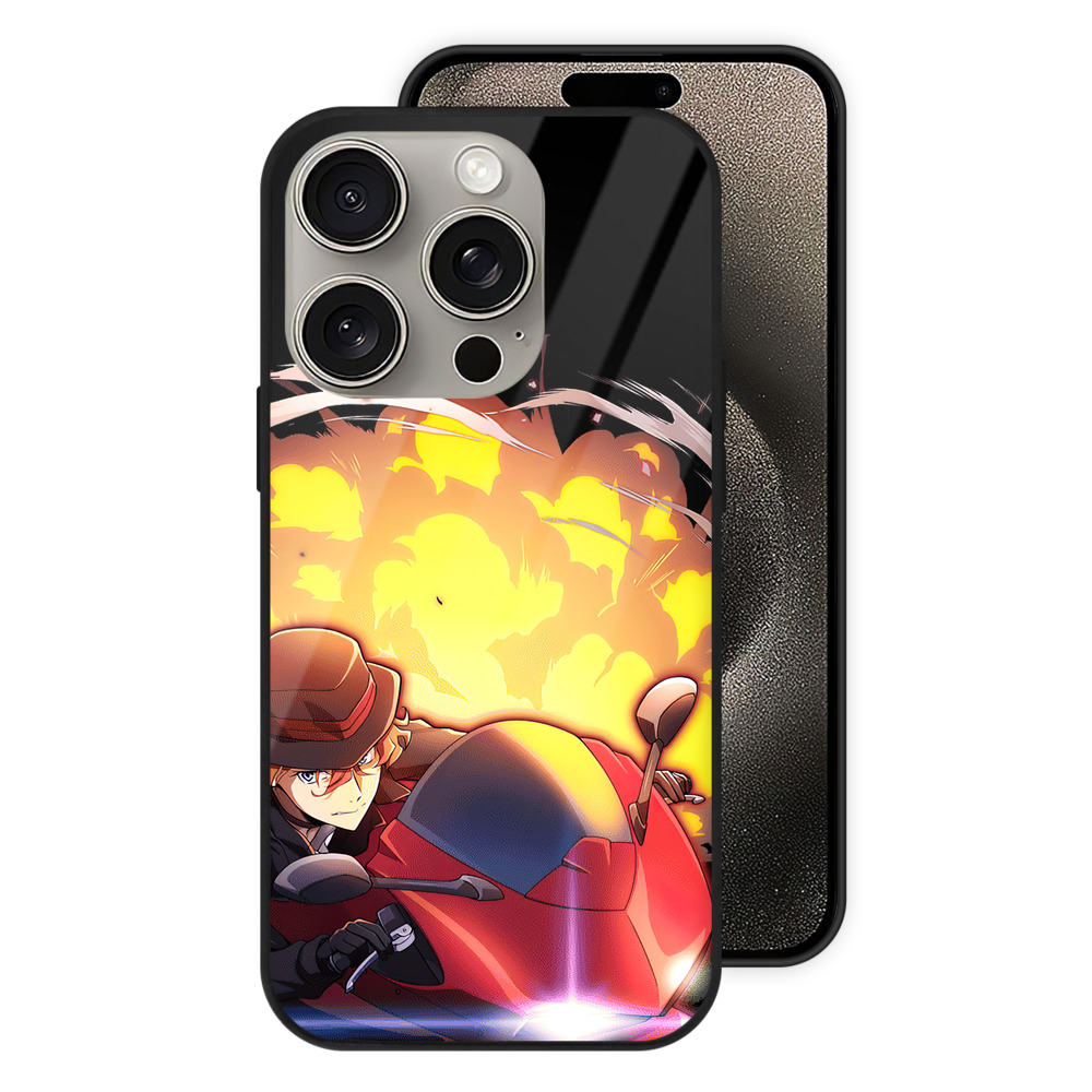 （画像用） 文豪ストレイドッグス Bungo Stray Dogs 【iPhone15Pro対応】スマホケース 耐衝撃＆黄変防止 背面ガラス