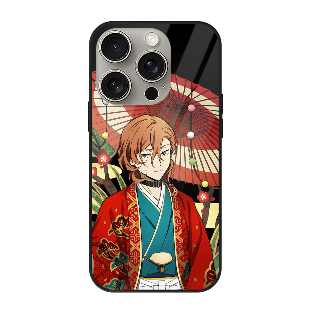 （画像用） 文豪ストレイドッグス Bungo Stray Dogs 【iPhone15Pro対応】スマホケース 耐衝撃＆黄変防止 背面ガラス