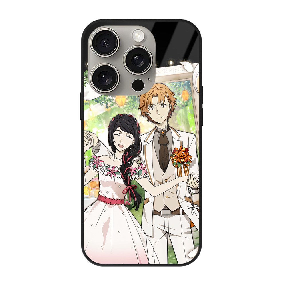 （画像用） 文豪ストレイドッグス Bungo Stray Dogs 【iPhone15Pro対応】スマホケース 耐衝撃＆黄変防止 背面ガラス