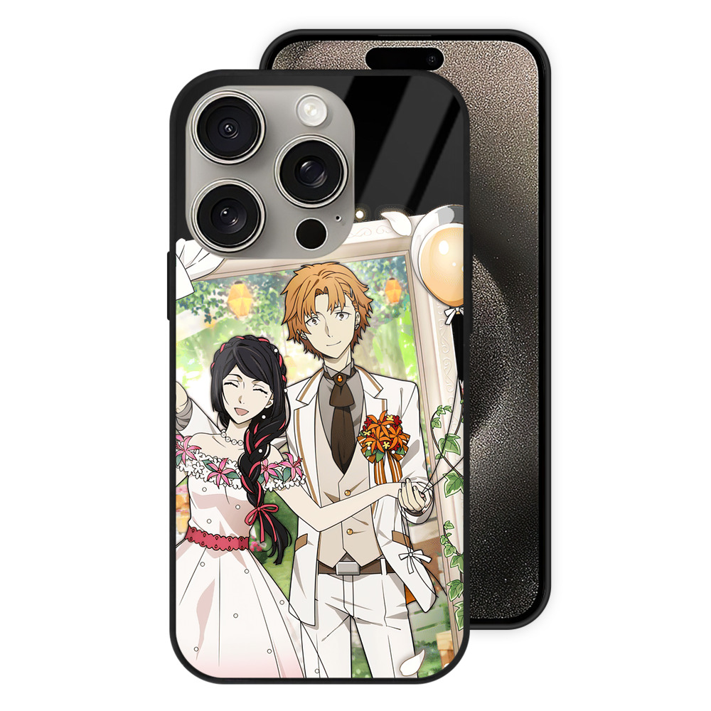 （画像用） 文豪ストレイドッグス Bungo Stray Dogs 【iPhone15Pro対応】スマホケース 耐衝撃＆黄変防止 背面ガラス