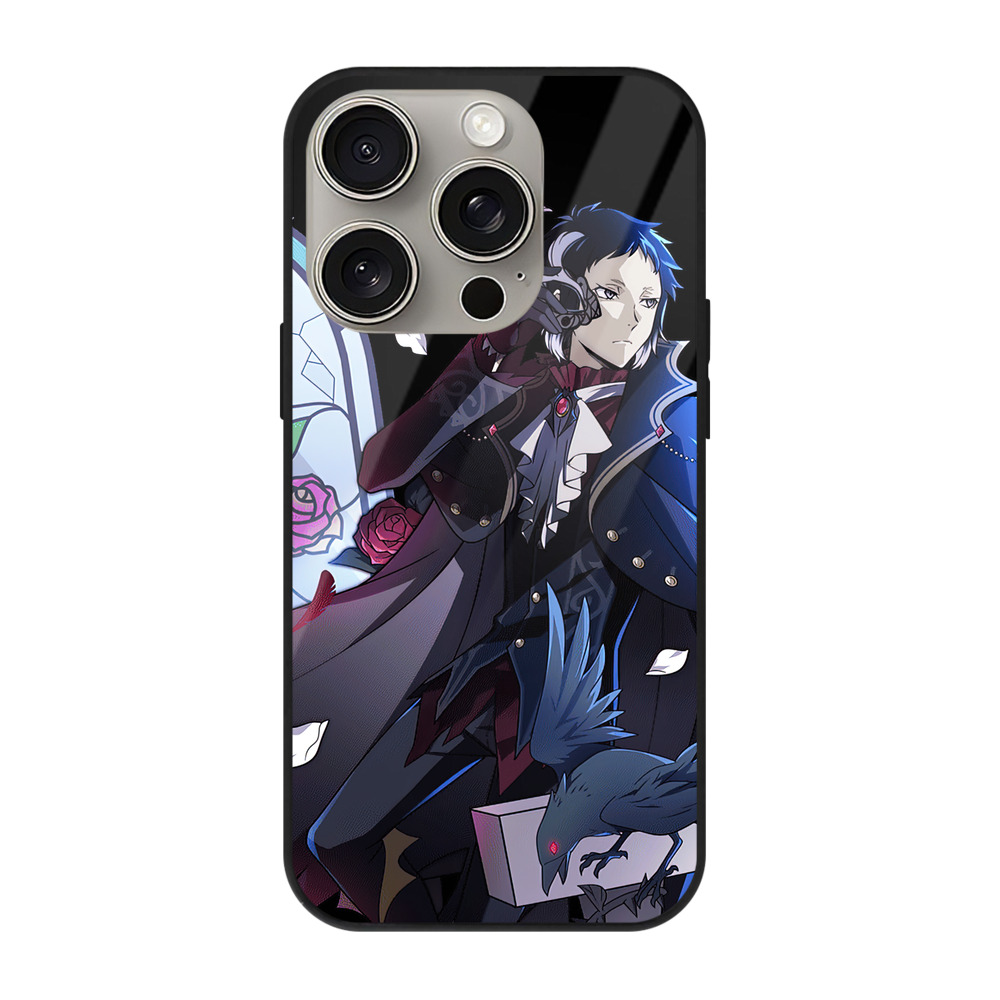 （画像用） 文豪ストレイドッグス Bungo Stray Dogs 【iPhone15Pro対応】スマホケース 耐衝撃＆黄変防止 背面ガラス