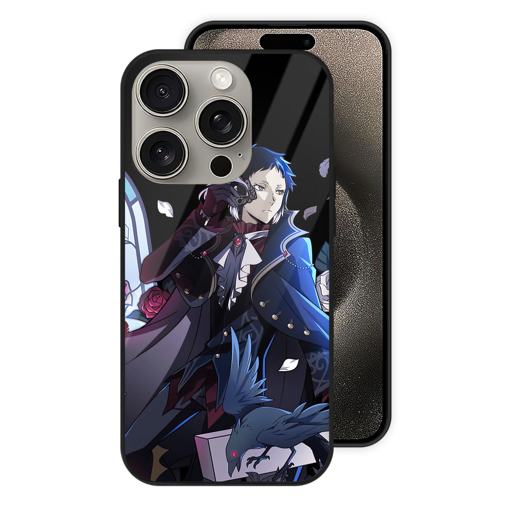 （画像用） 文豪ストレイドッグス Bungo Stray Dogs 【iPhone15Pro対応】スマホケース 耐衝撃＆黄変防止 背面ガラス