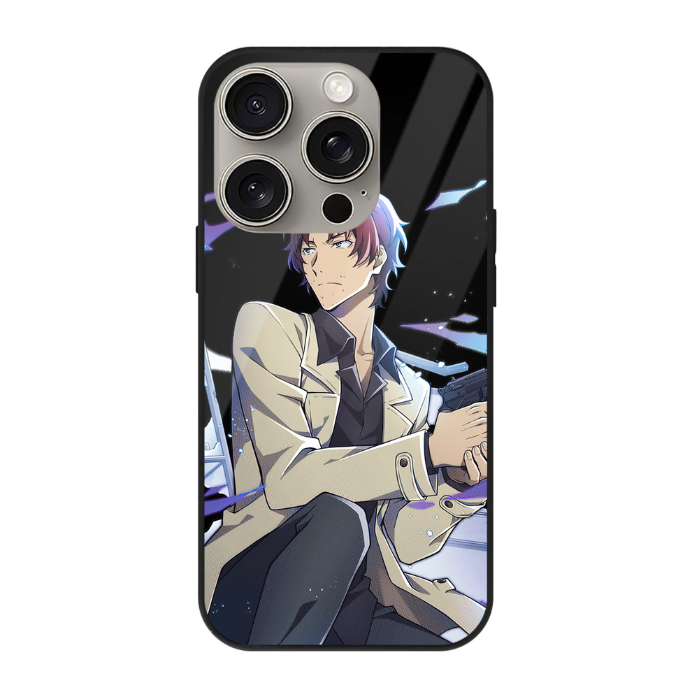 （画像用） 文豪ストレイドッグス Bungo Stray Dogs 【iPhone15Pro対応】スマホケース 耐衝撃＆黄変防止 背面ガラス