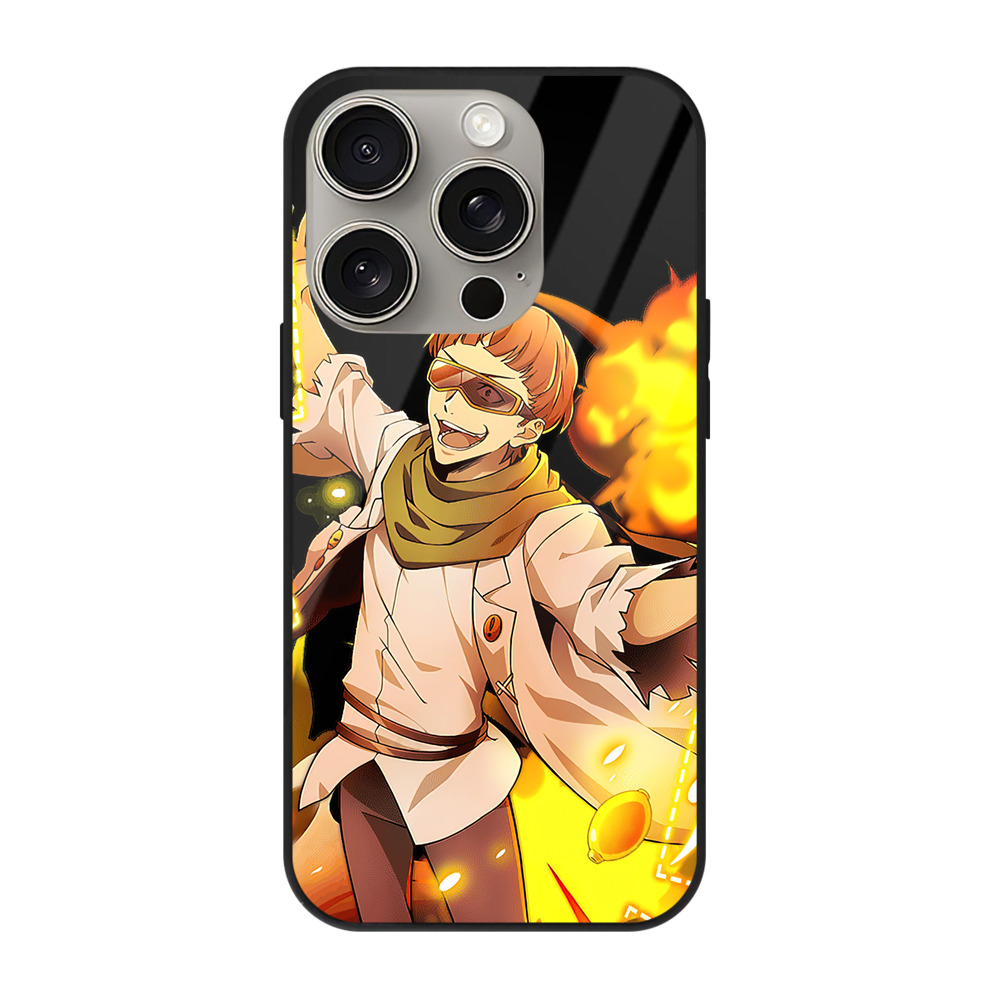 （画像用） 文豪ストレイドッグス Bungo Stray Dogs 【iPhone15Pro対応】スマホケース 耐衝撃＆黄変防止 背面ガラス
