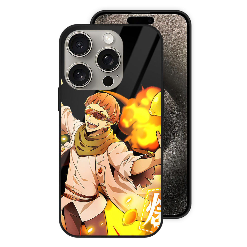 （画像用） 文豪ストレイドッグス Bungo Stray Dogs 【iPhone15Pro対応】スマホケース 耐衝撃＆黄変防止 背面ガラス