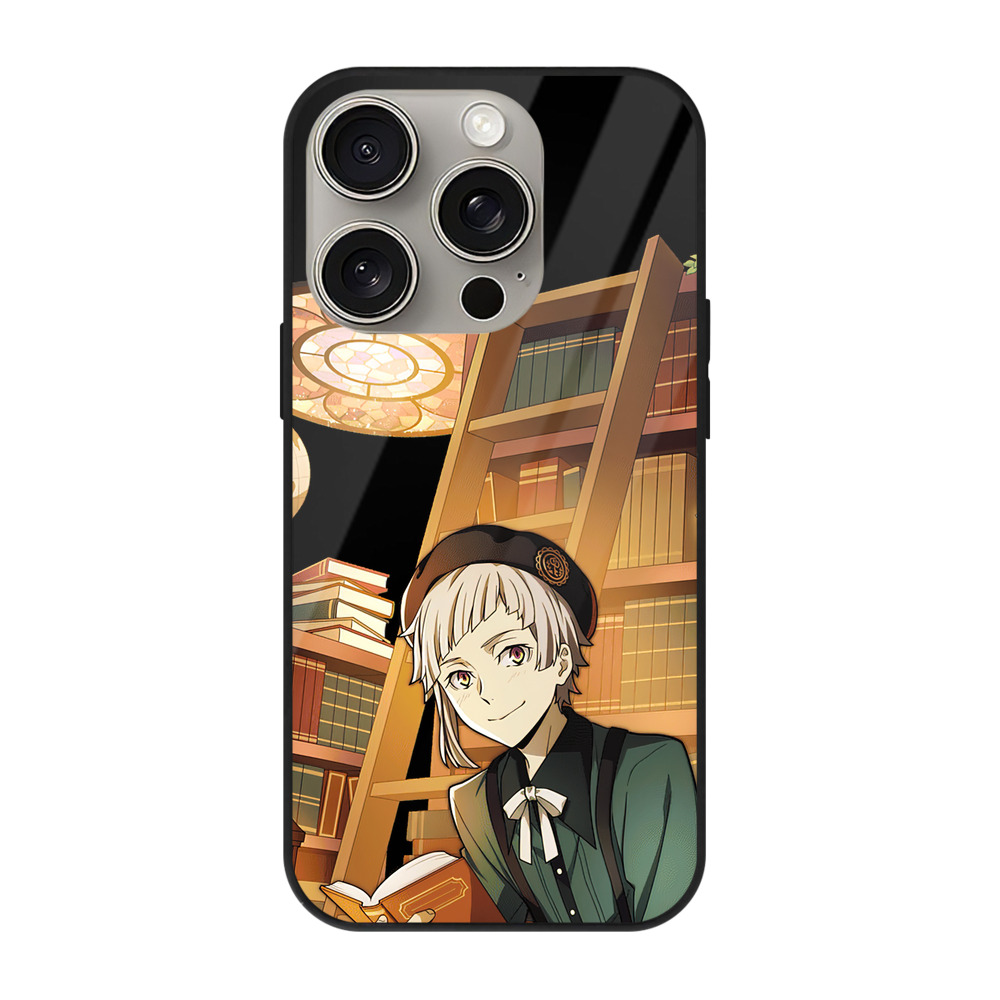 （画像用） 文豪ストレイドッグス Bungo Stray Dogs 【iPhone15Pro対応】スマホケース 耐衝撃＆黄変防止 背面ガラス