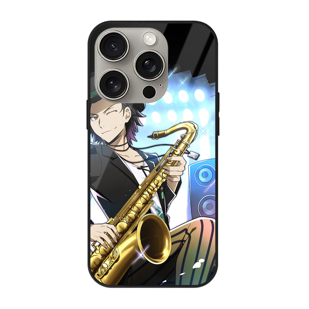 （画像用） 文豪ストレイドッグス Bungo Stray Dogs 【iPhone15Pro対応】スマホケース 耐衝撃＆黄変防止 背面ガラス