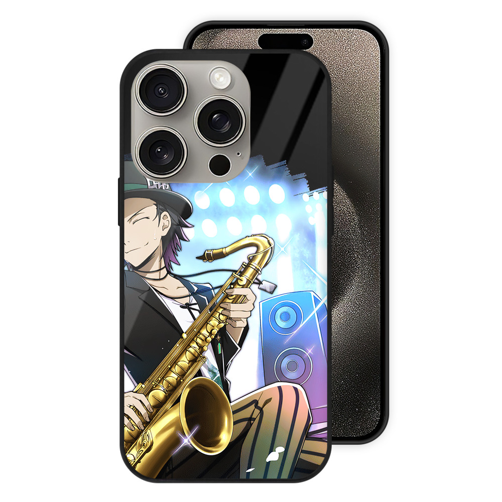（画像用） 文豪ストレイドッグス Bungo Stray Dogs 【iPhone15Pro対応】スマホケース 耐衝撃＆黄変防止 背面ガラス