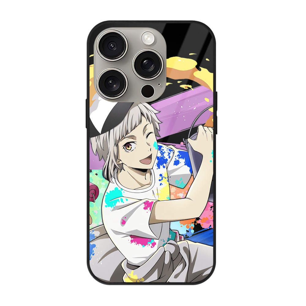 （画像用） 文豪ストレイドッグス Bungo Stray Dogs 【iPhone15Pro対応】スマホケース 耐衝撃＆黄変防止 背面ガラス