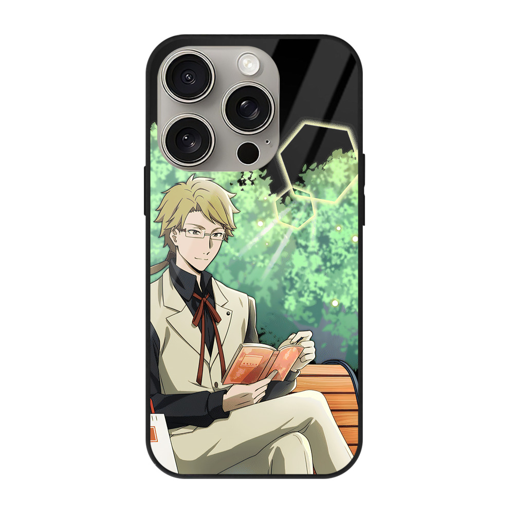 （画像用） 文豪ストレイドッグス Bungo Stray Dogs 【iPhone15Pro対応】スマホケース 耐衝撃＆黄変防止 背面ガラス