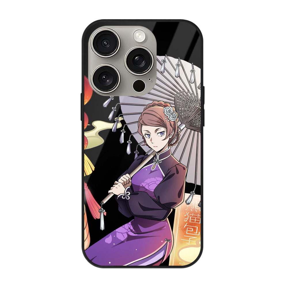 （画像用） 文豪ストレイドッグス Bungo Stray Dogs 【iPhone15Pro対応】スマホケース 耐衝撃＆黄変防止 背面ガラス
