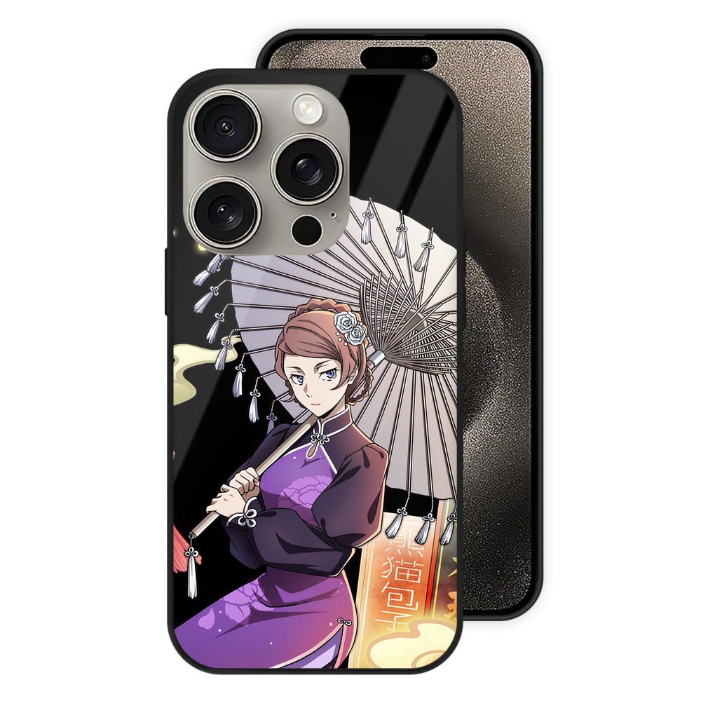 （画像用） 文豪ストレイドッグス Bungo Stray Dogs 【iPhone15Pro対応】スマホケース 耐衝撃＆黄変防止 背面ガラス