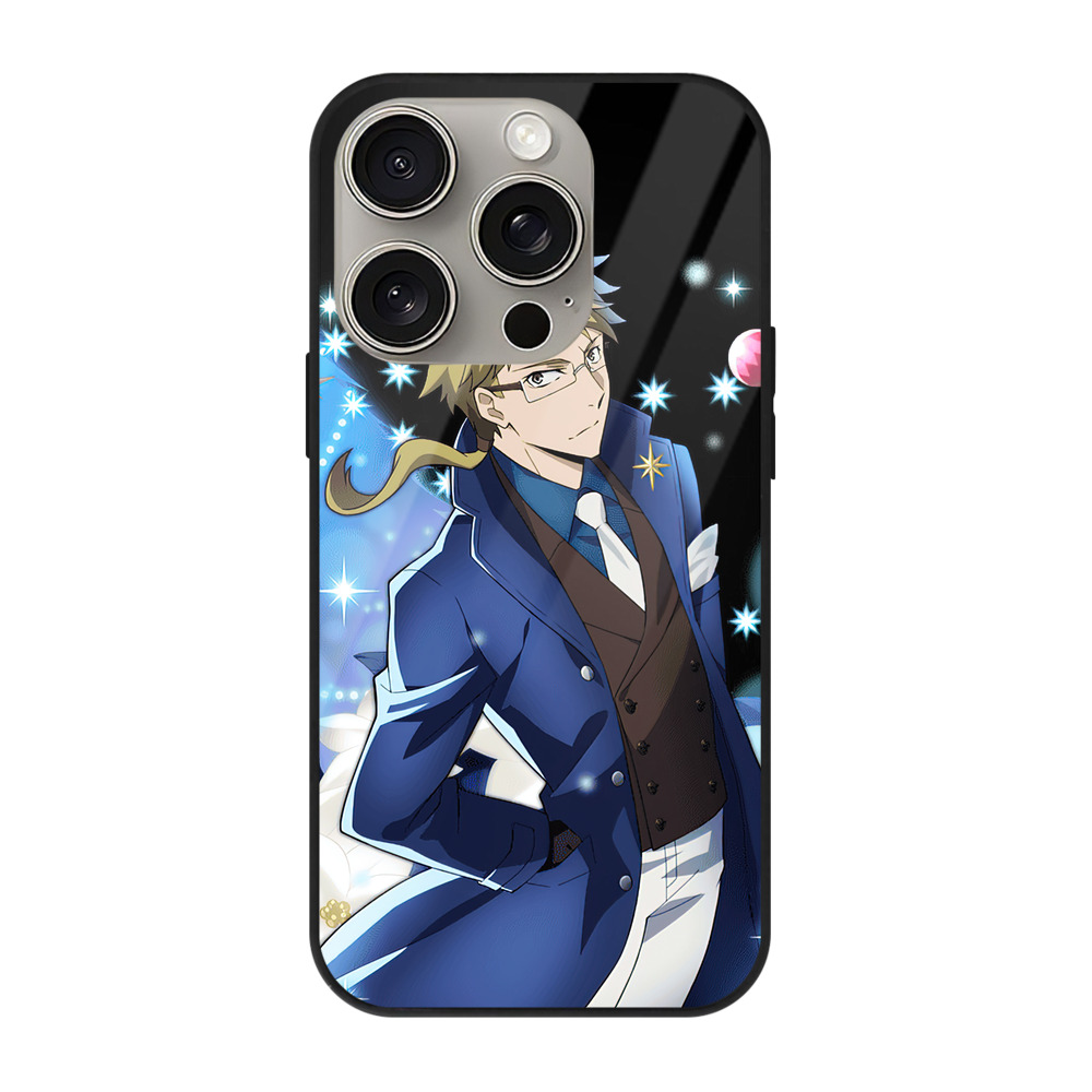 （画像用） 文豪ストレイドッグス Bungo Stray Dogs 【iPhone15Pro対応】スマホケース 耐衝撃＆黄変防止 背面ガラス