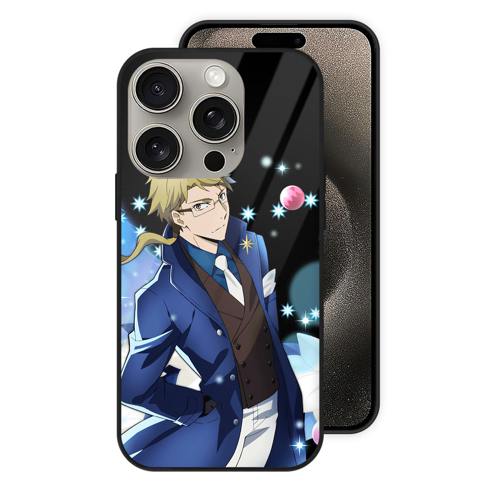 （画像用） 文豪ストレイドッグス Bungo Stray Dogs 【iPhone15Pro対応】スマホケース 耐衝撃＆黄変防止 背面ガラス